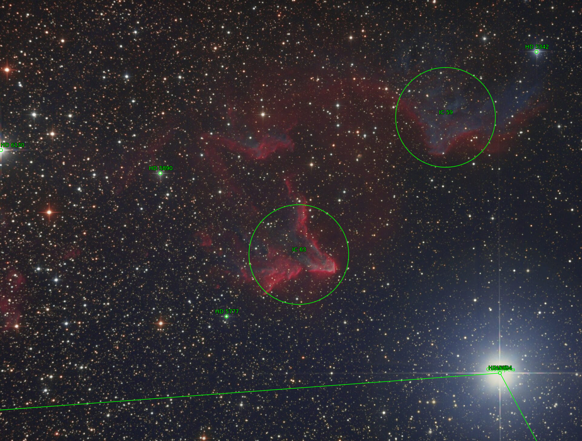 Sternkarten-Overlay (Astrometry.net)