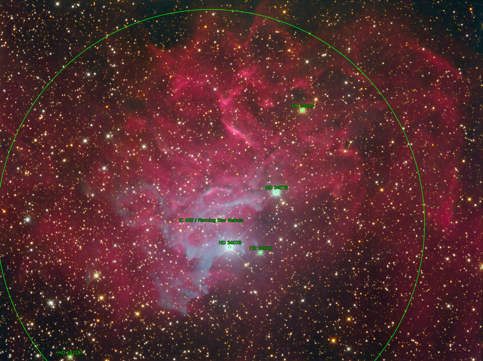 Sternkarten-Overlay (Astrometry.net)