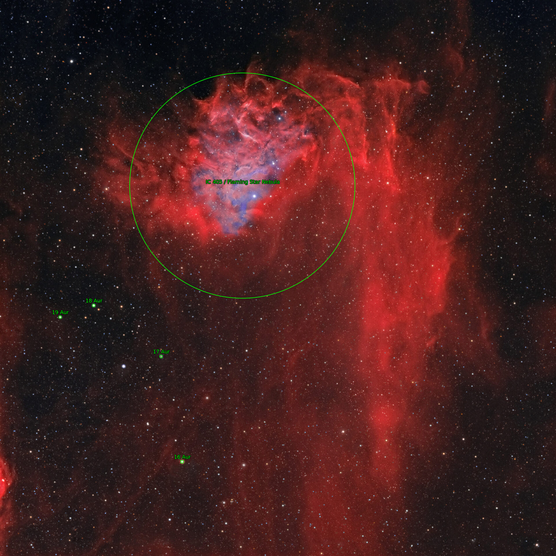 Sternkarten-Overlay (Astrometry.net)
