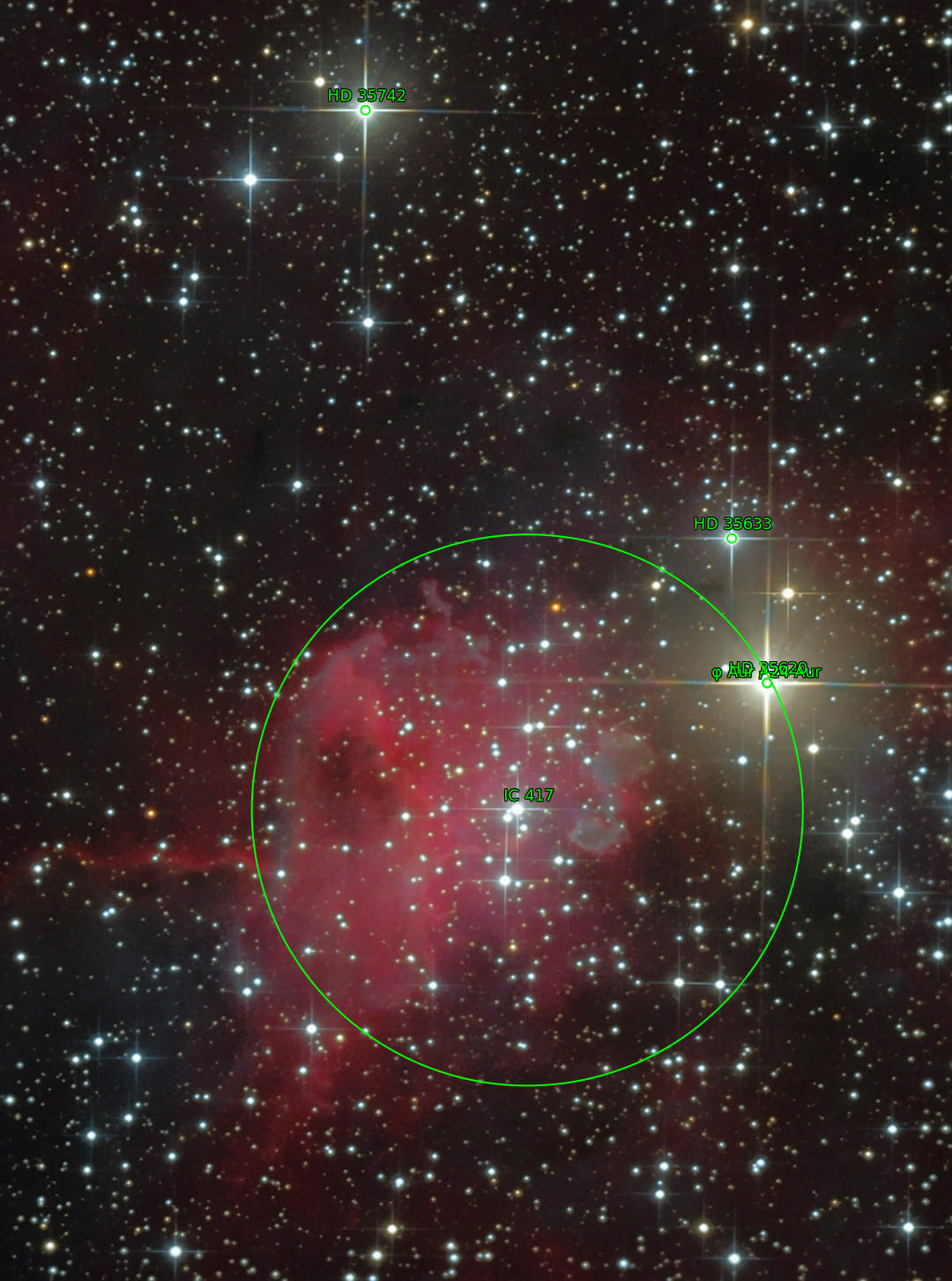 Sternkarten-Overlay (Astrometry.net)