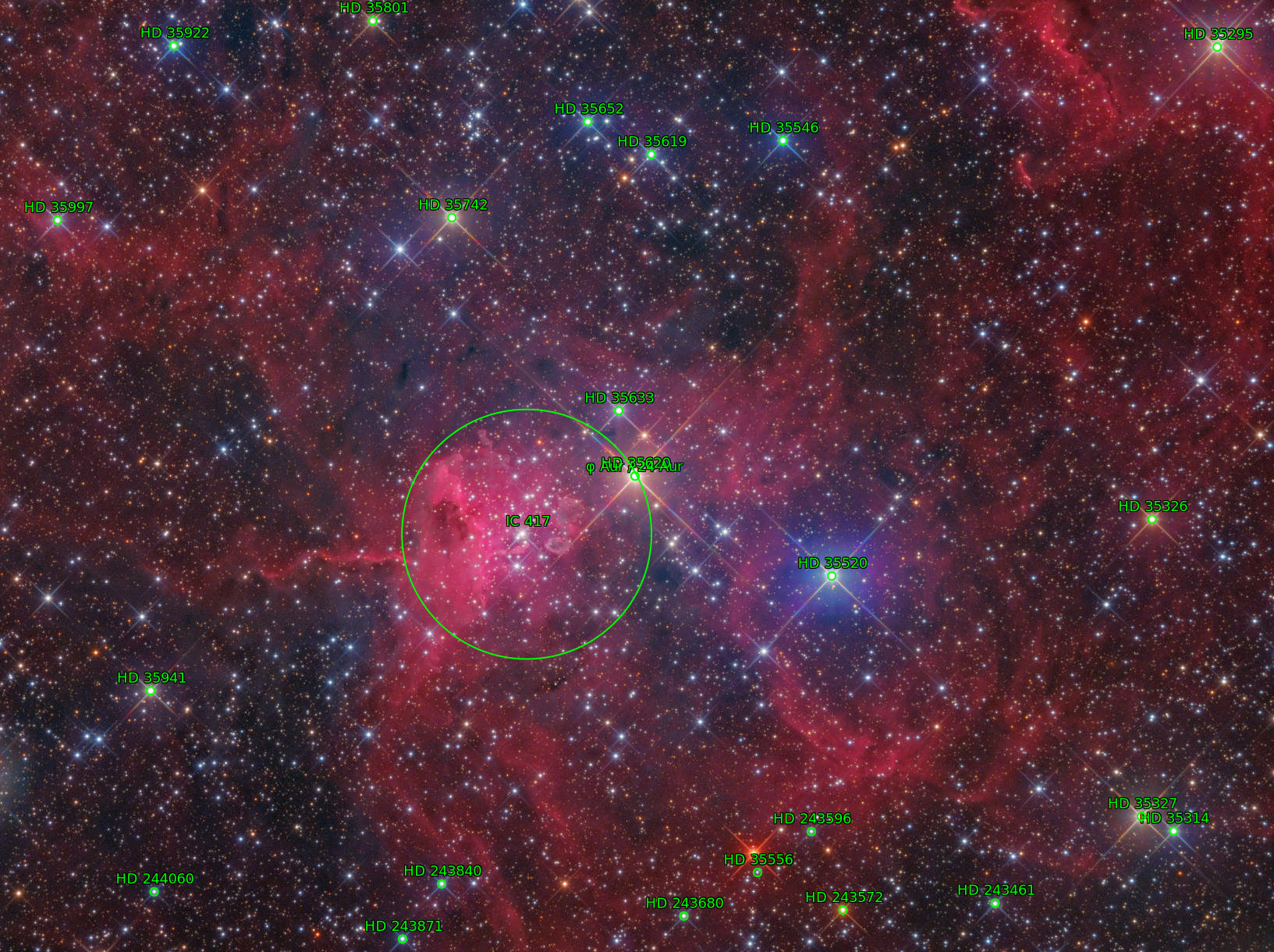 Sternkarten-Overlay (Astrometry.net)