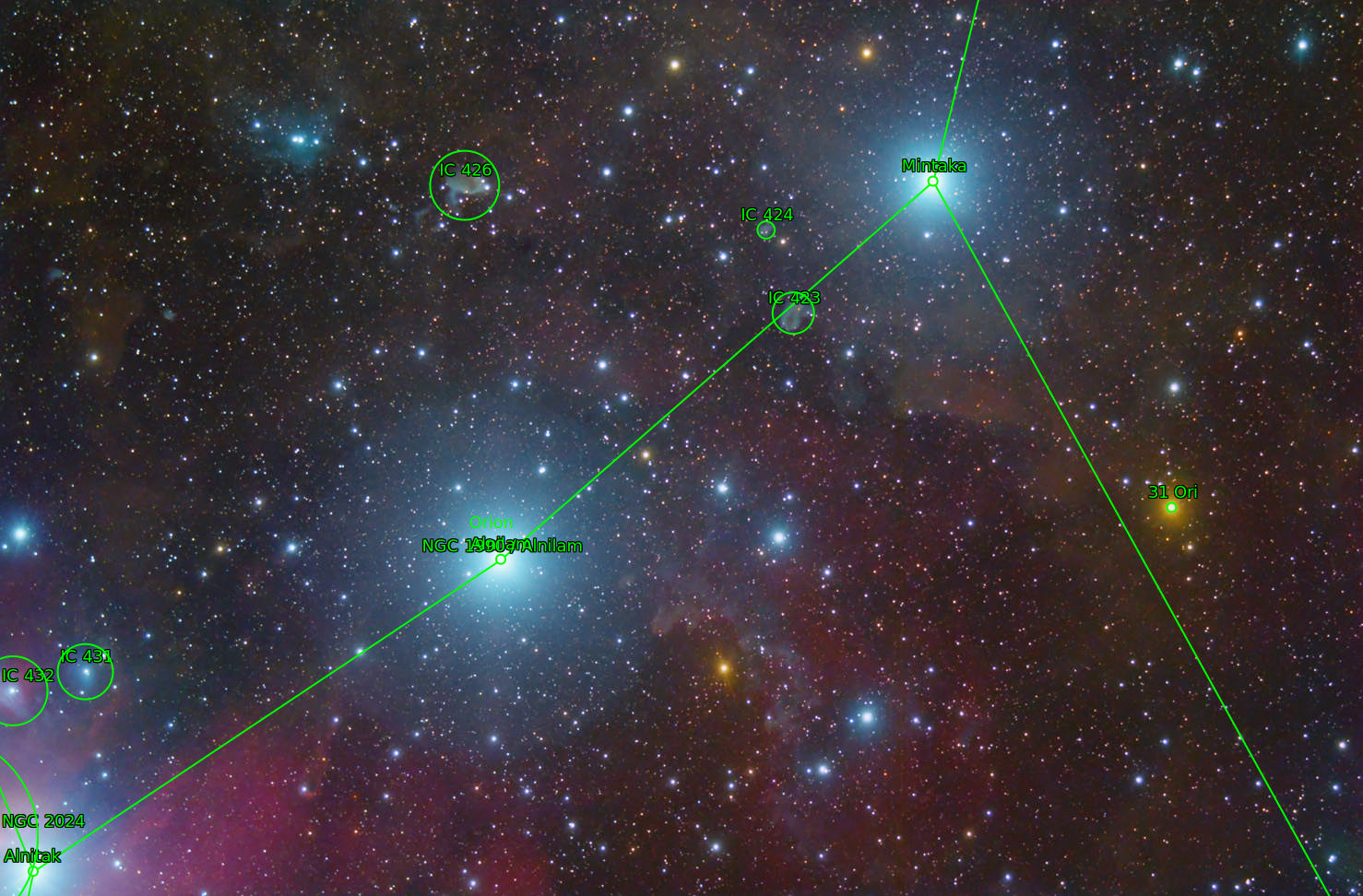 Sternkarten-Overlay (Astrometry.net)