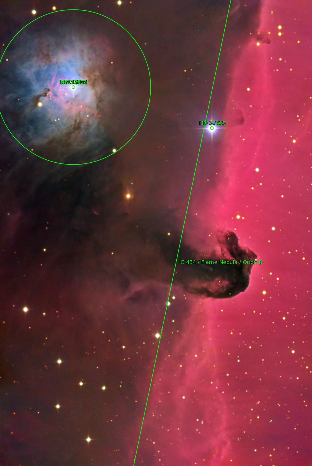 Sternkarten-Overlay (Astrometry.net)