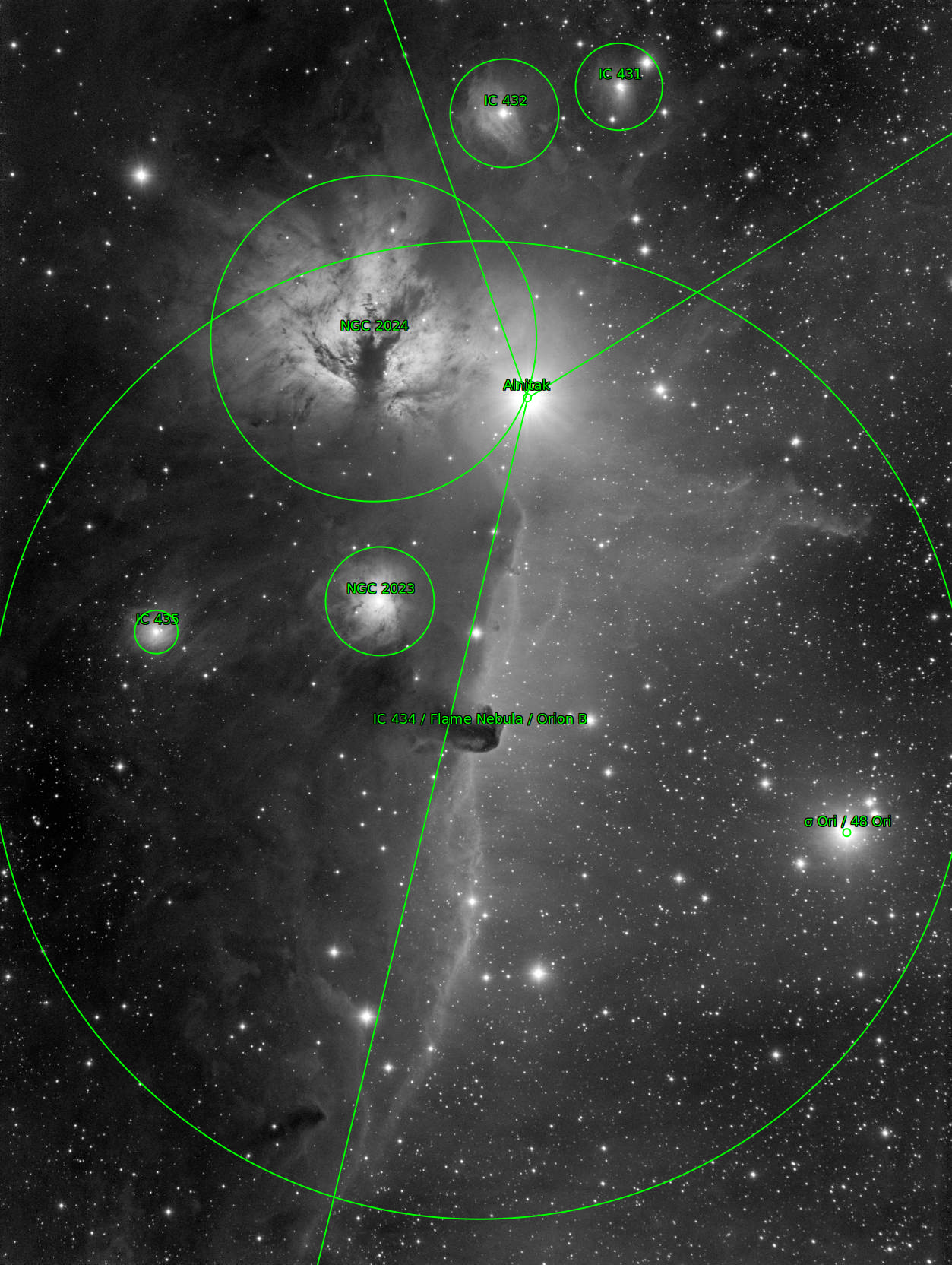 Sternkarten-Overlay (Astrometry.net)