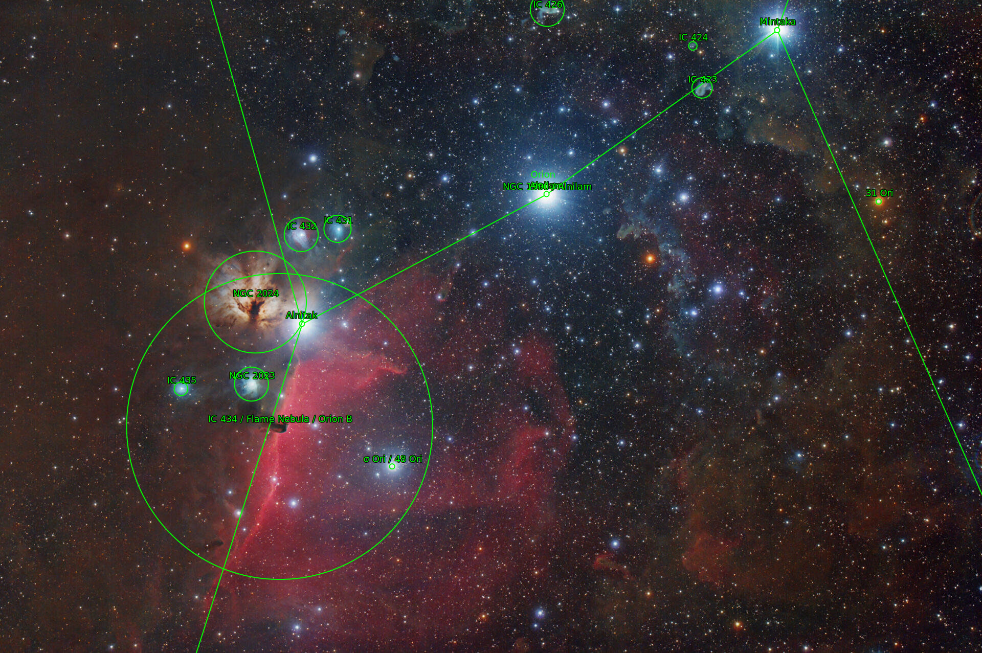 Sternkarten-Overlay (Astrometry.net)