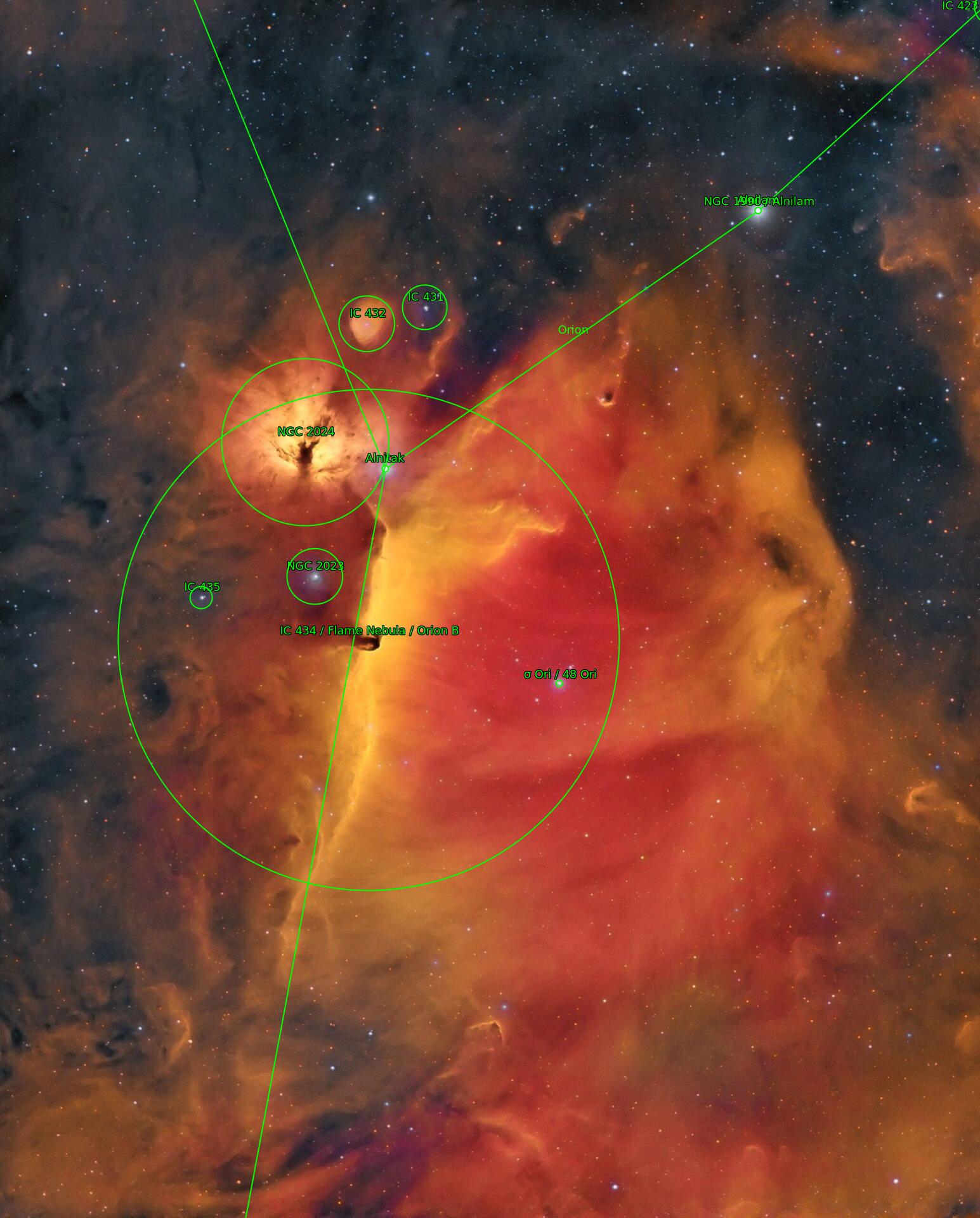 Sternkarten-Overlay (Astrometry.net)