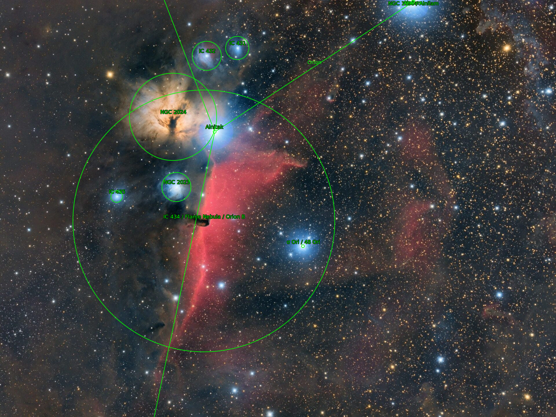 Sternkarten-Overlay (Astrometry.net)