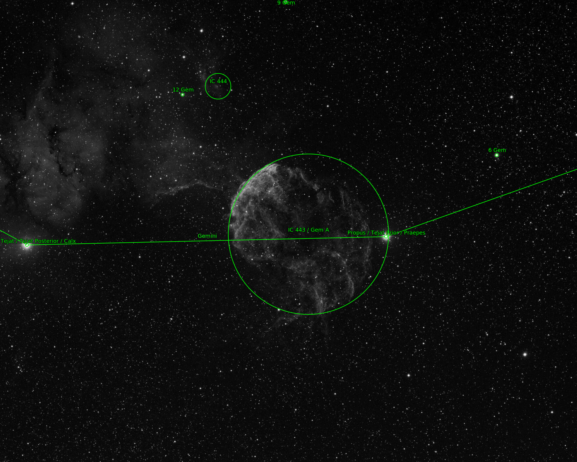 Sternkarten-Overlay (Astrometry.net)
