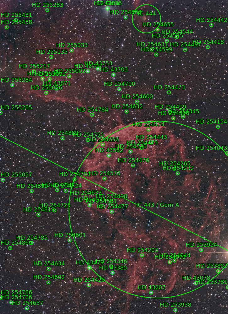Sternkarten-Overlay (Astrometry.net)