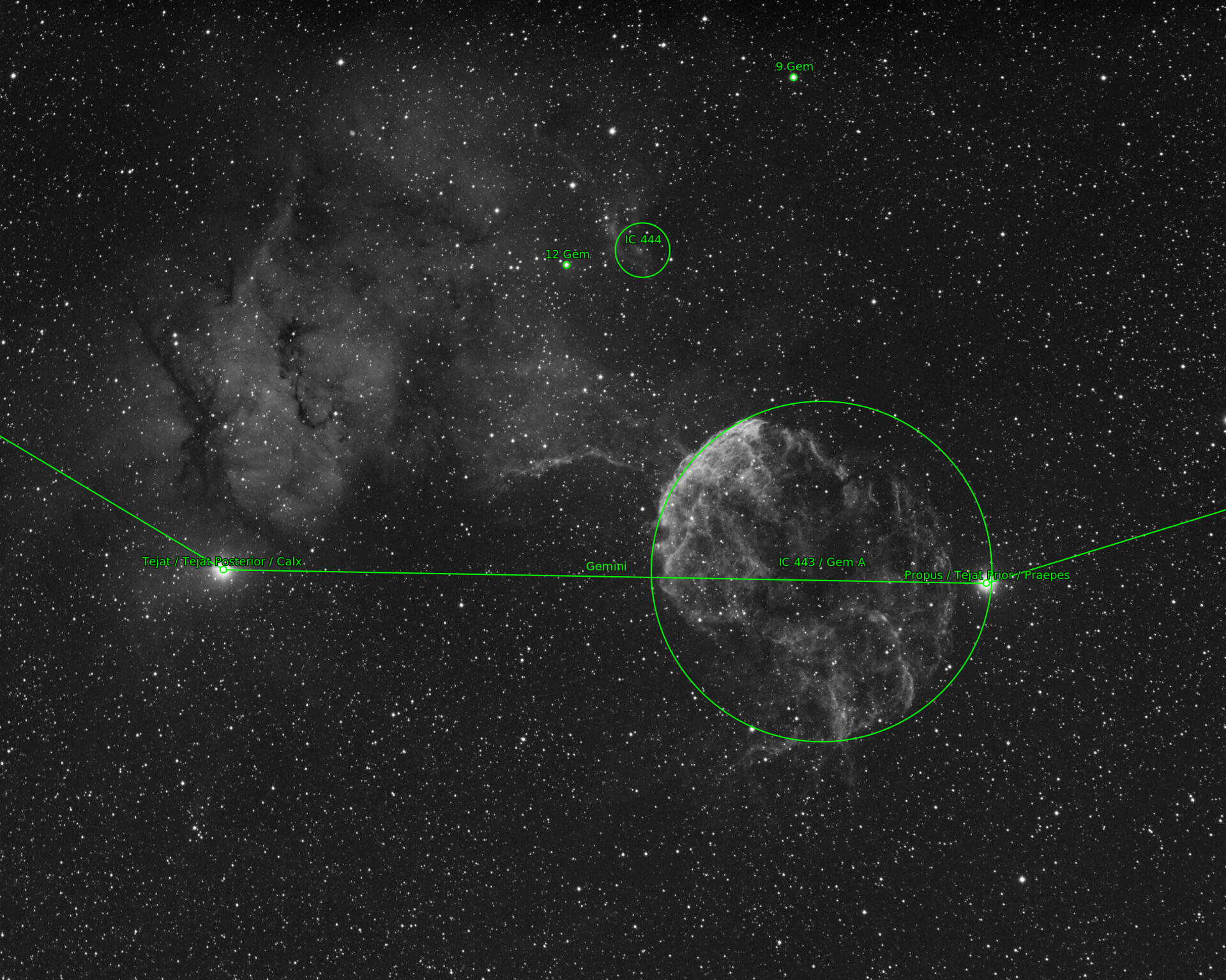 Sternkarten-Overlay (Astrometry.net)