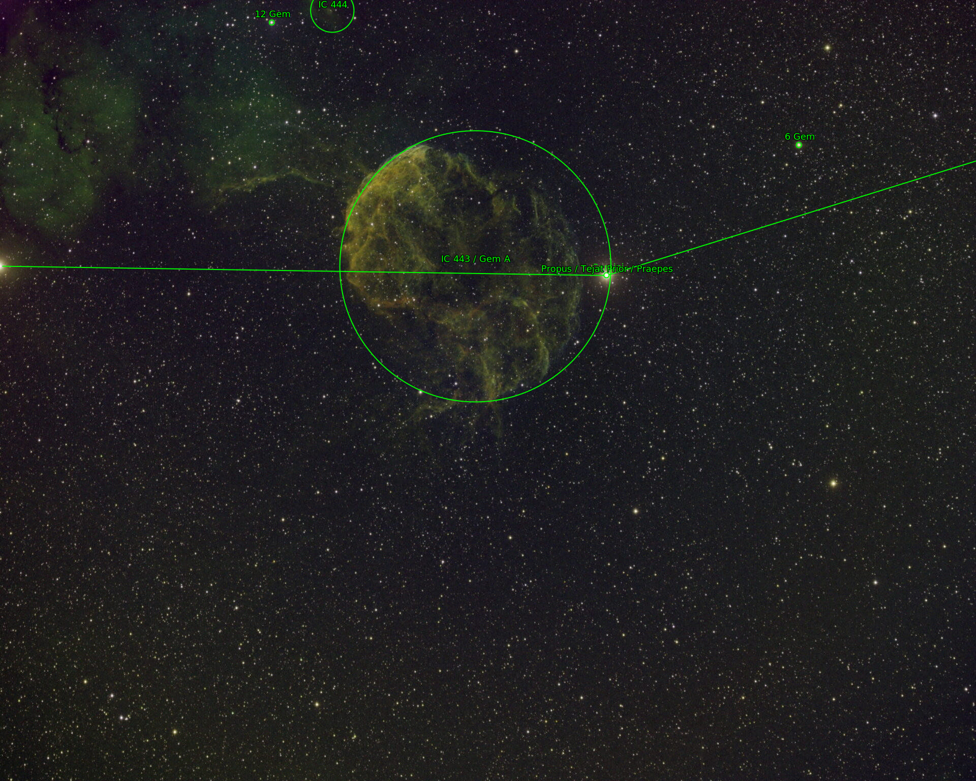 Sternkarten-Overlay (Astrometry.net)
