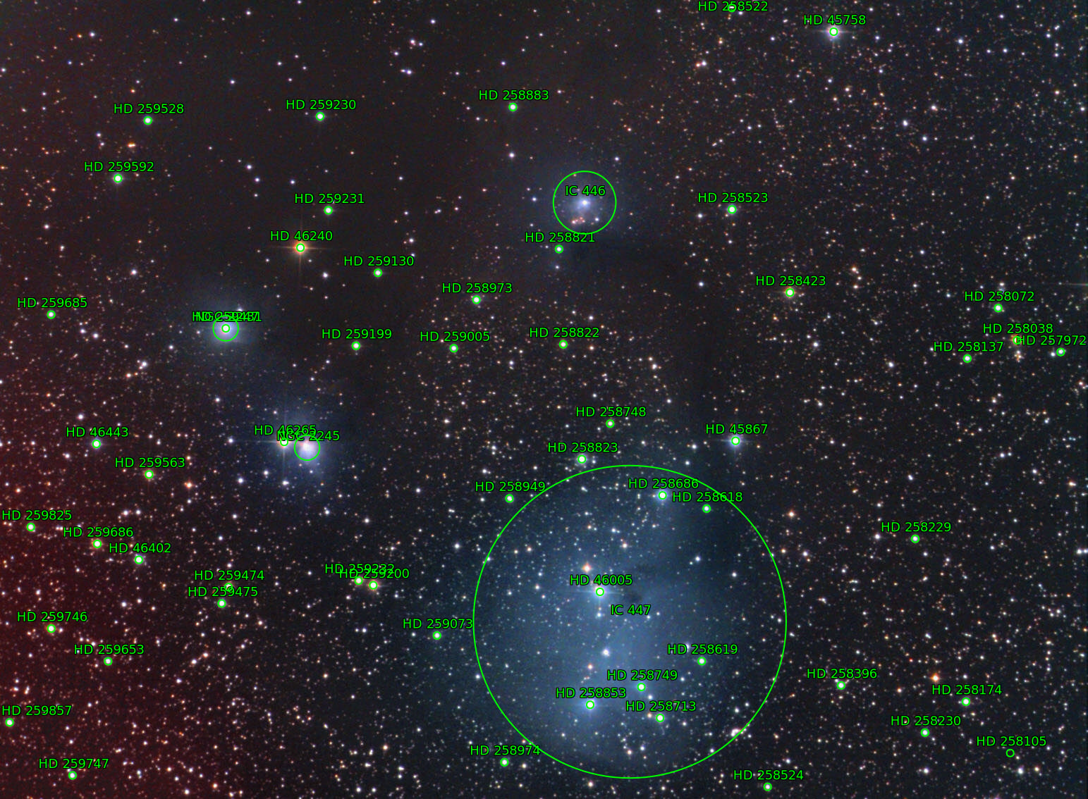 Sternkarten-Overlay (Astrometry.net)