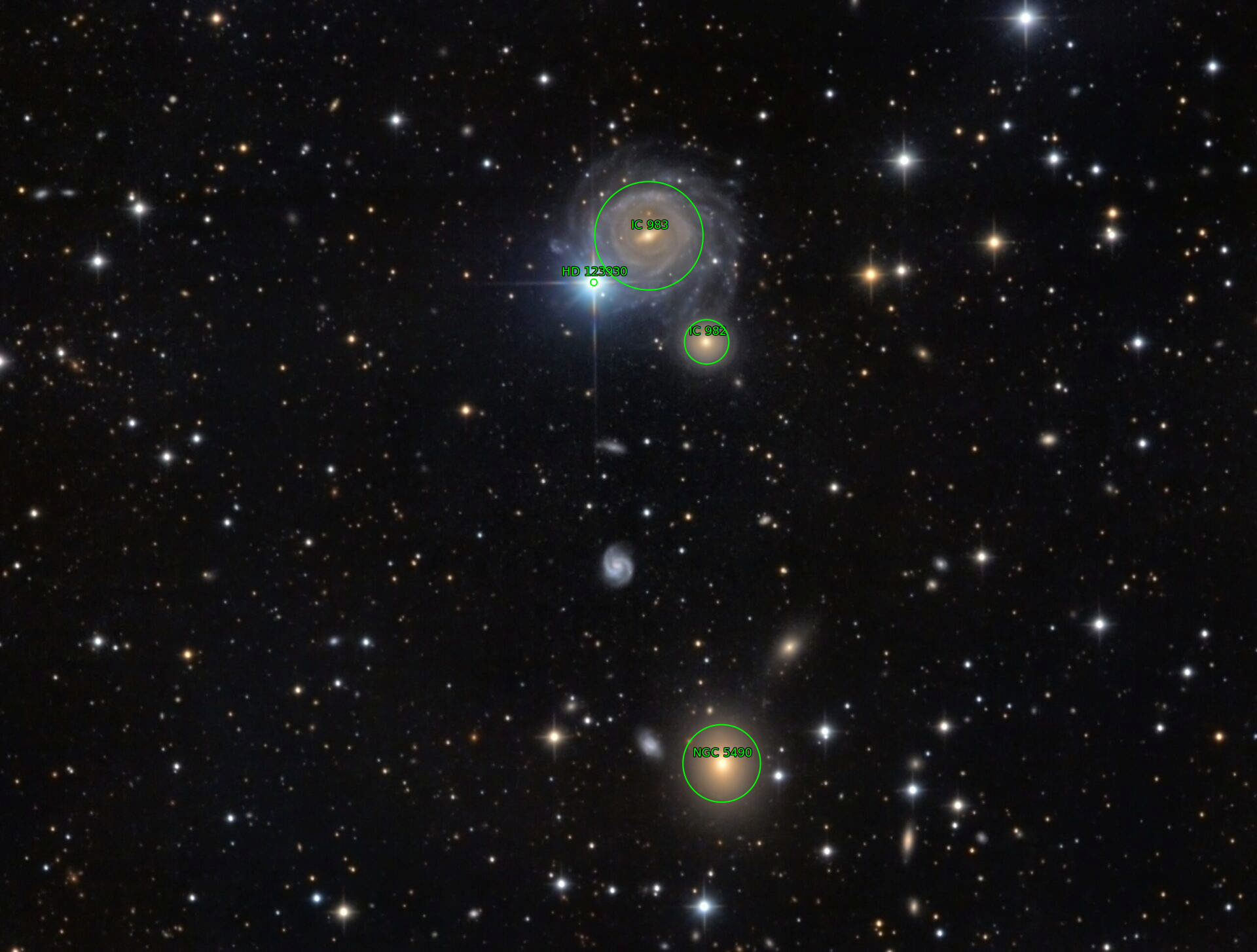 Sternkarten-Overlay (Astrometry.net)