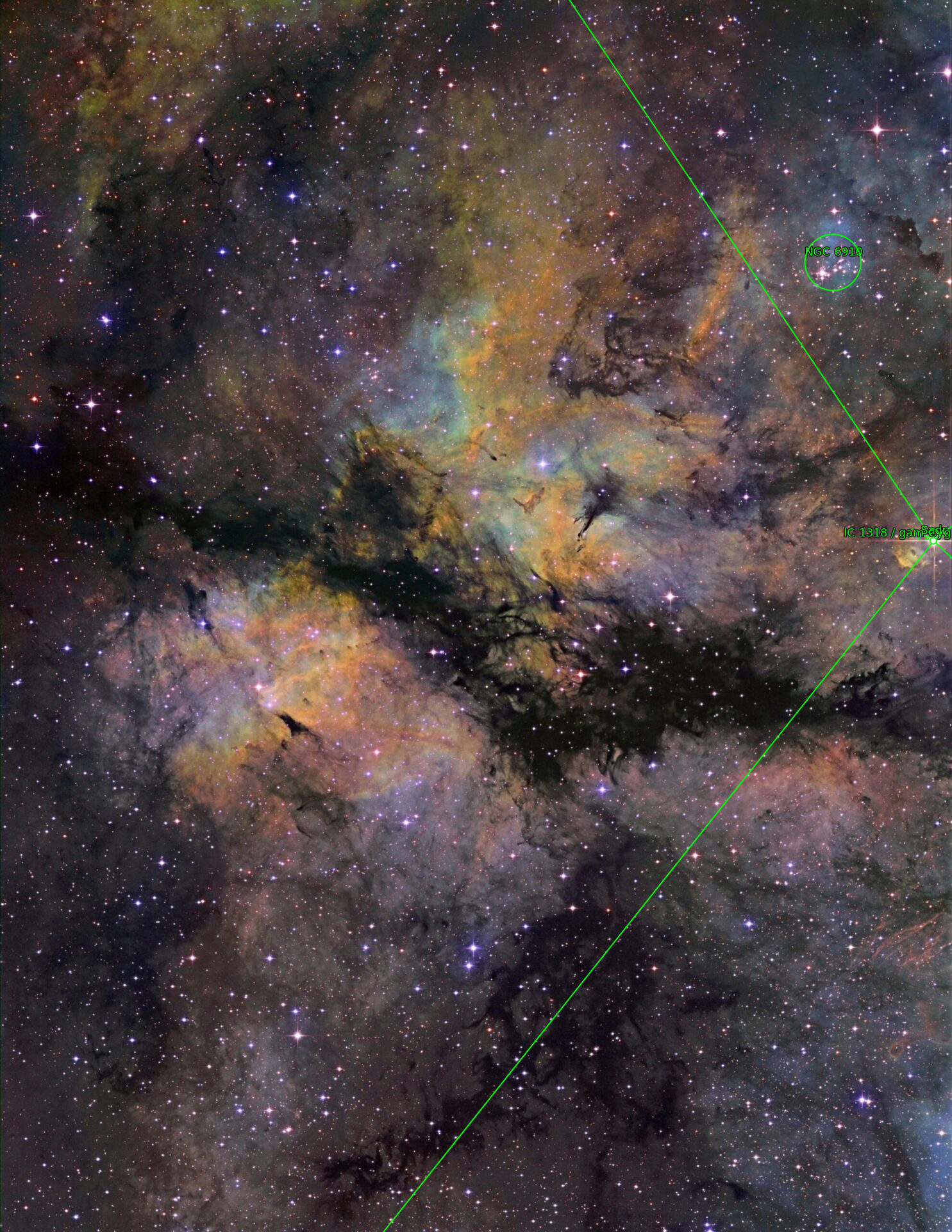 Sternkarten-Overlay (Astrometry.net)