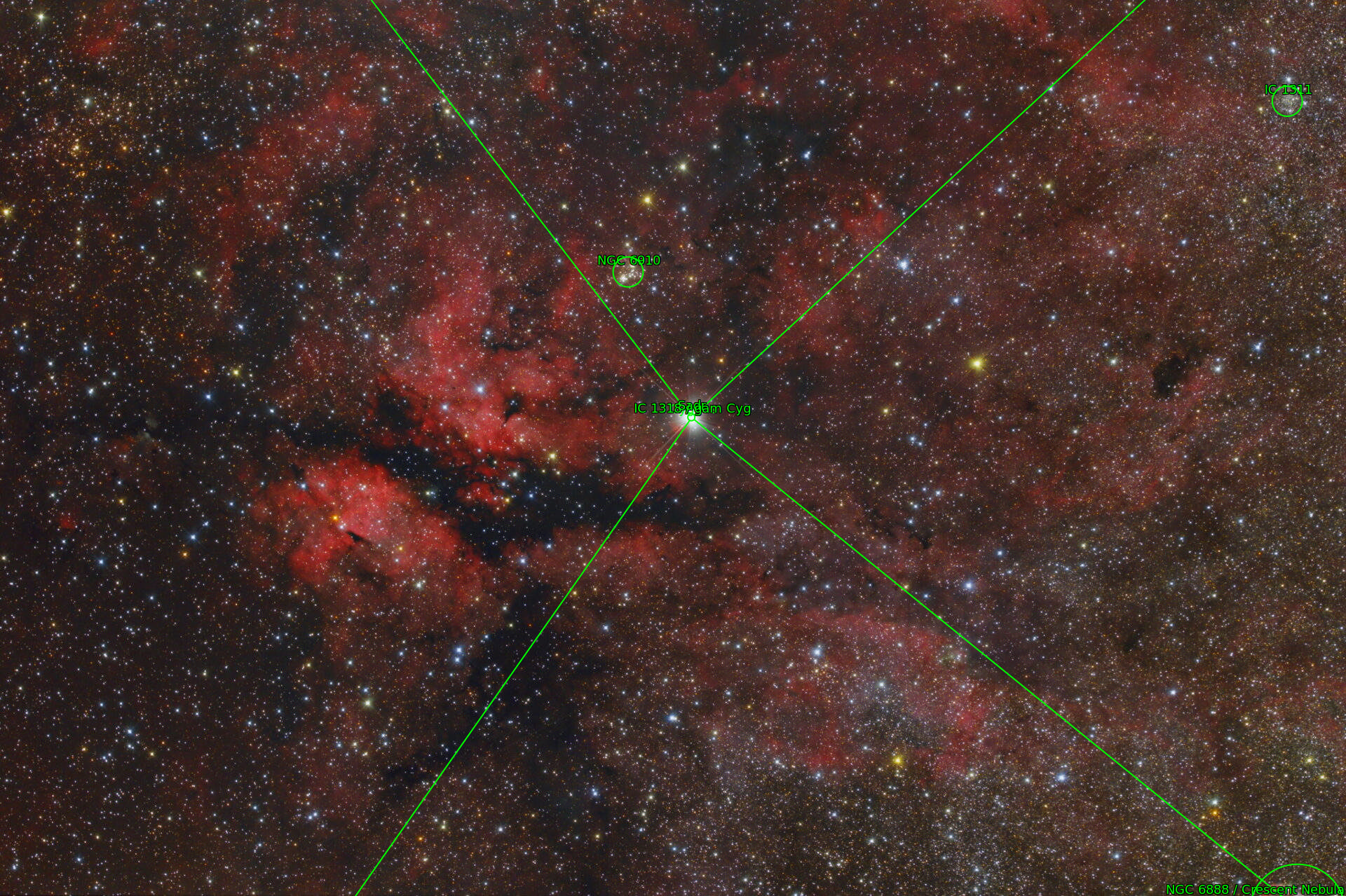Sternkarten-Overlay (Astrometry.net)