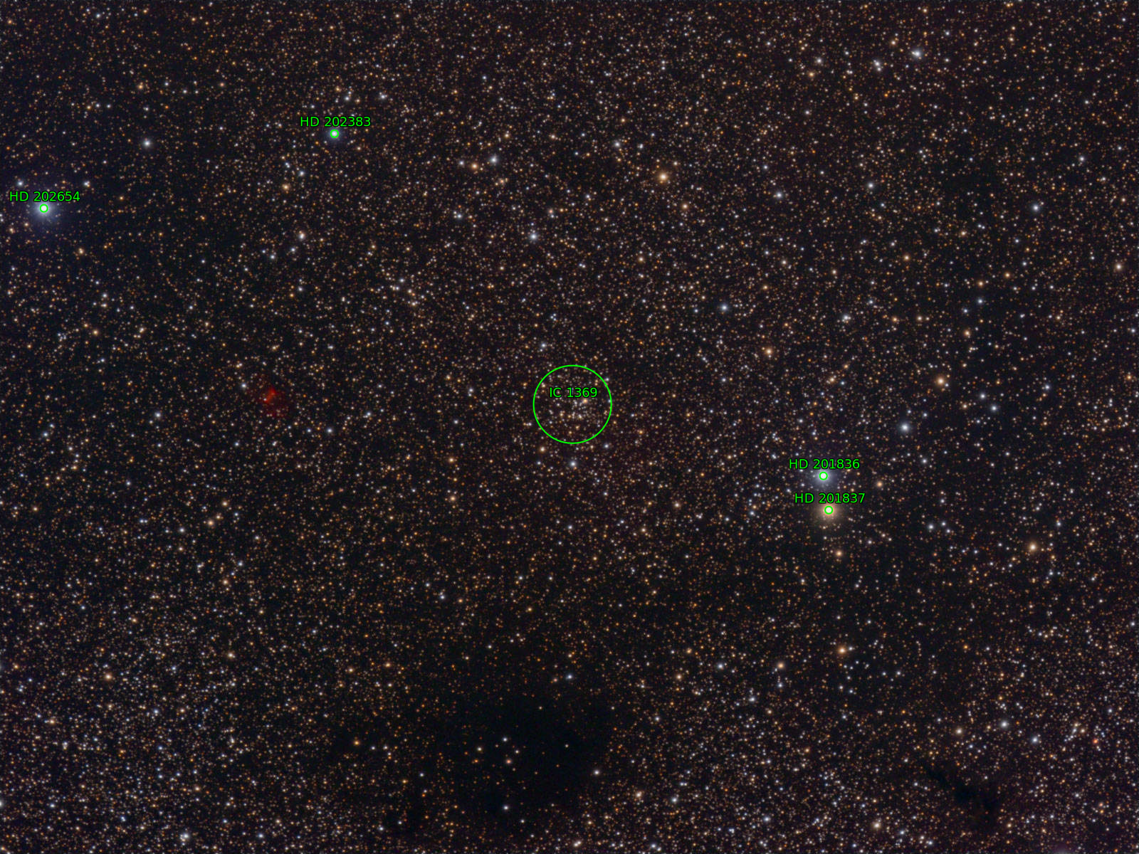 Sternkarten-Overlay (Astrometry.net)