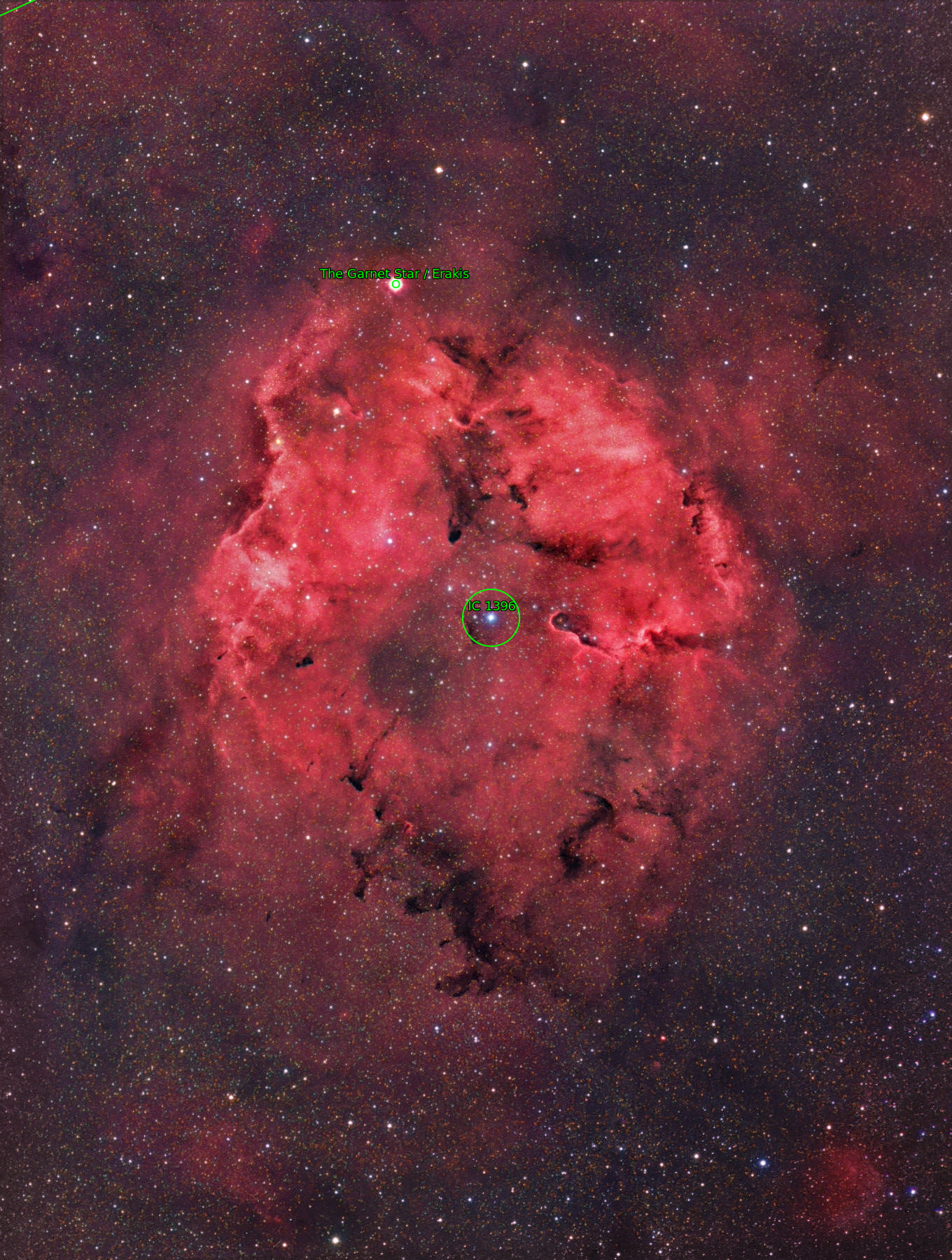 Sternkarten-Overlay (Astrometry.net)