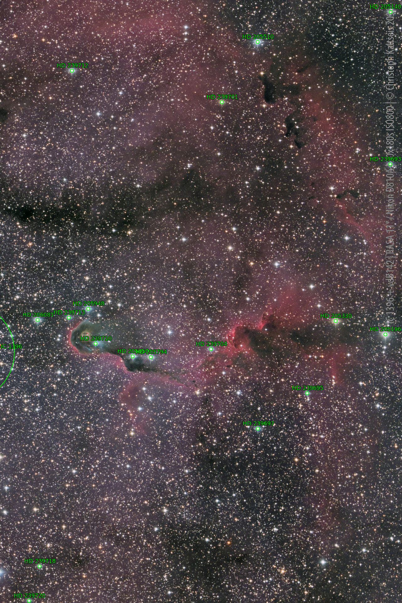 Sternkarten-Overlay (Astrometry.net)