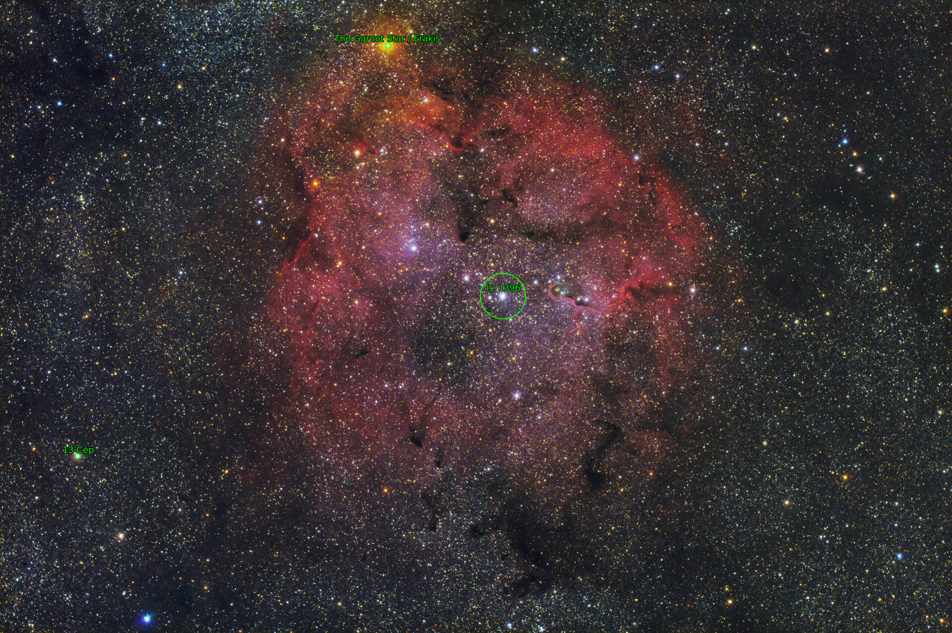 Sternkarten-Overlay (Astrometry.net)