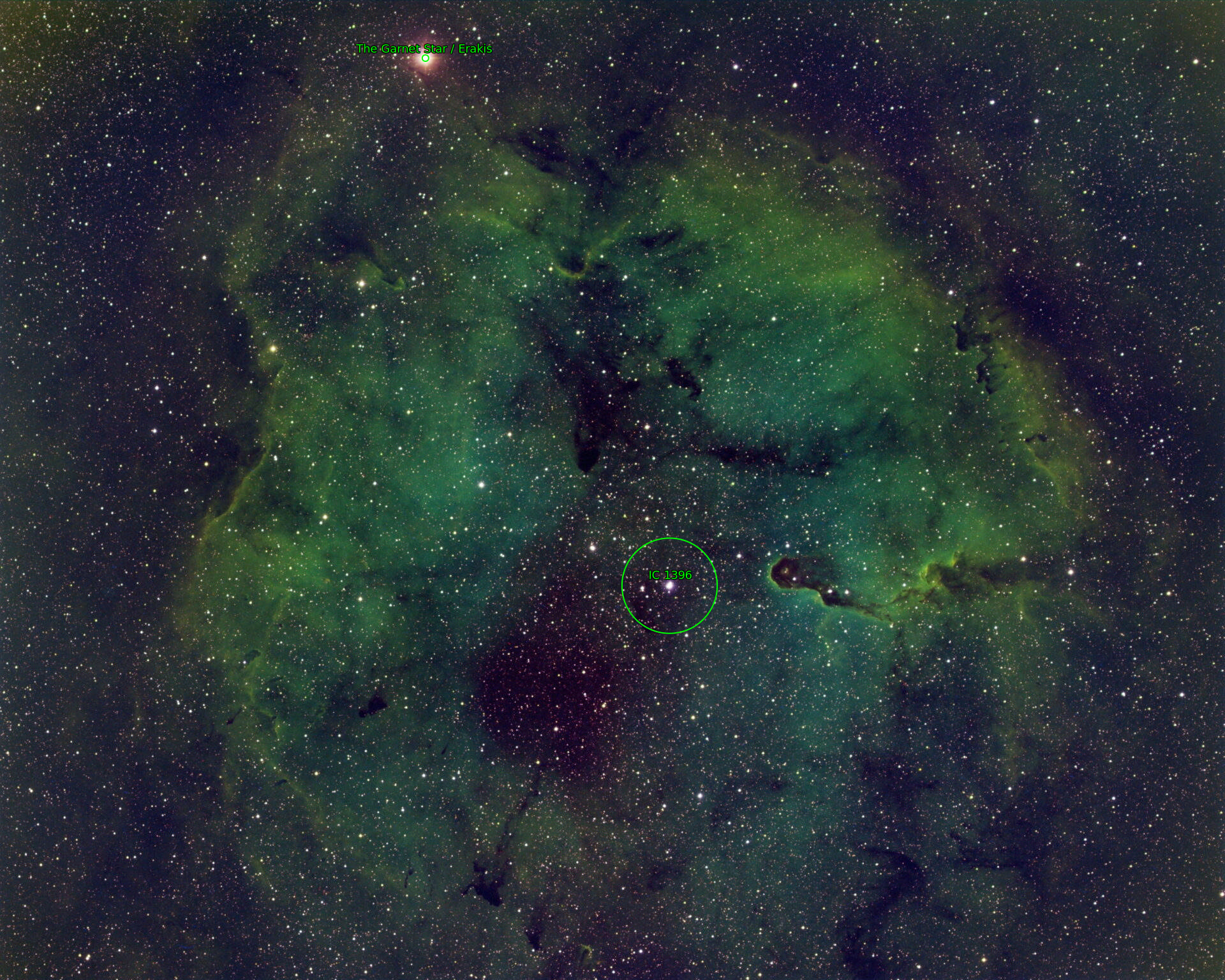 Sternkarten-Overlay (Astrometry.net)