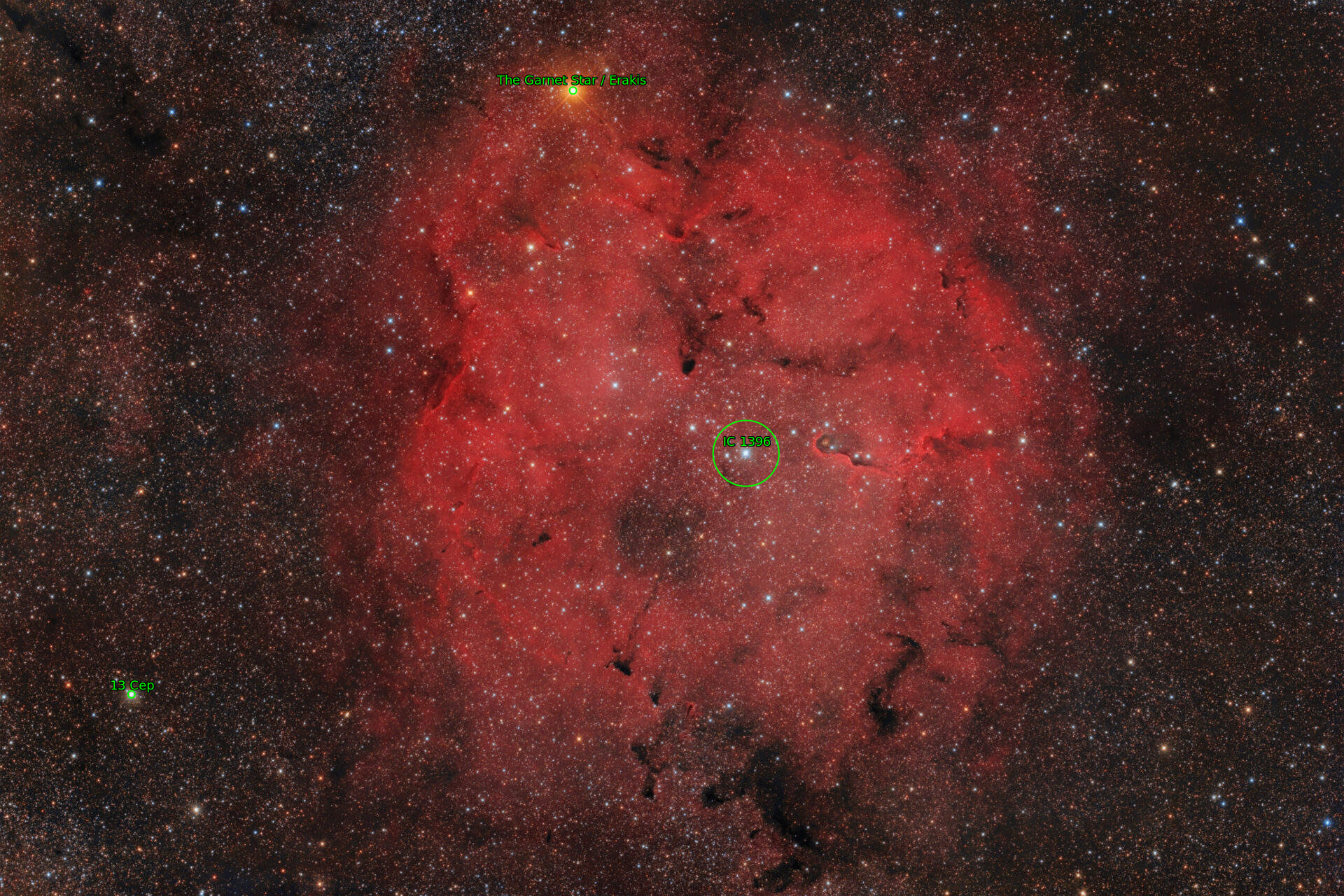 Sternkarten-Overlay (Astrometry.net)