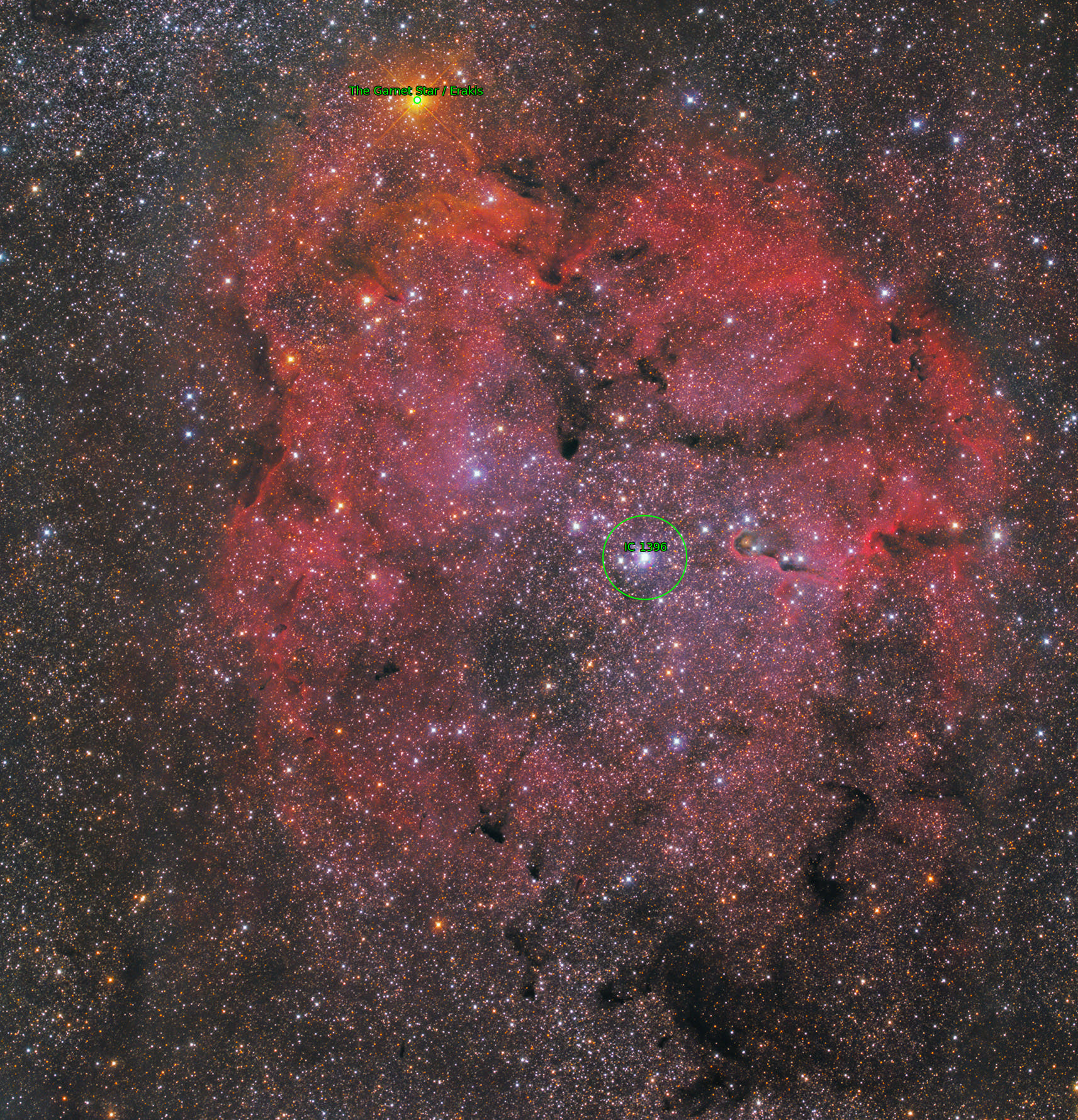 Sternkarten-Overlay (Astrometry.net)