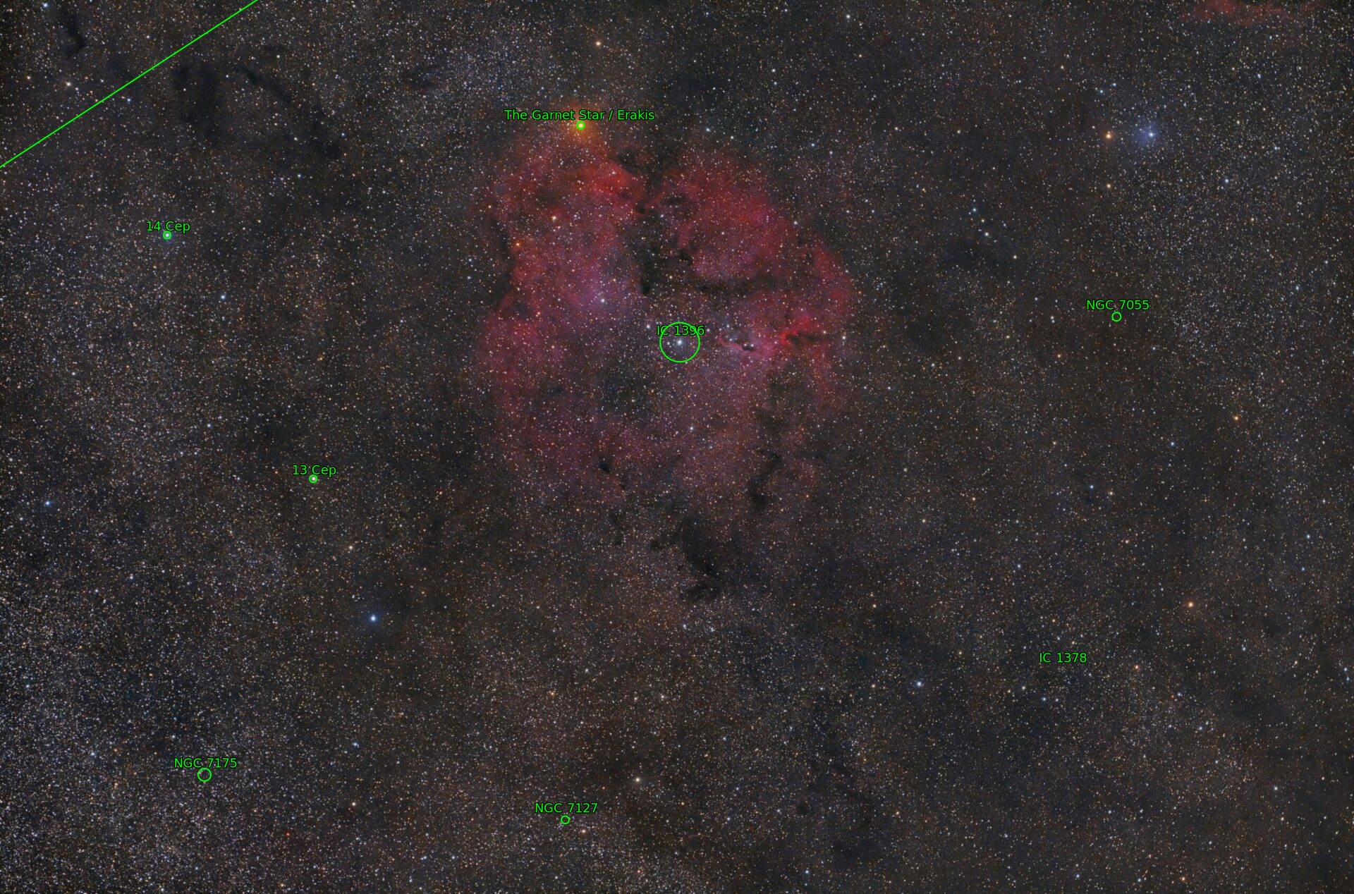 Sternkarten-Overlay (Astrometry.net)