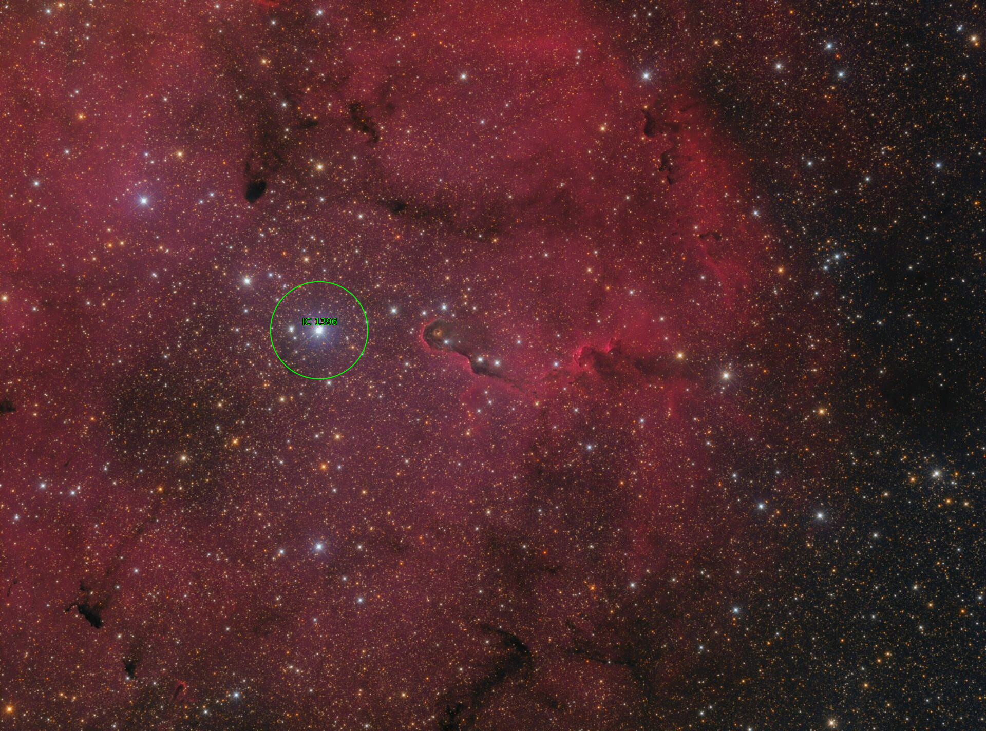 Sternkarten-Overlay (Astrometry.net)