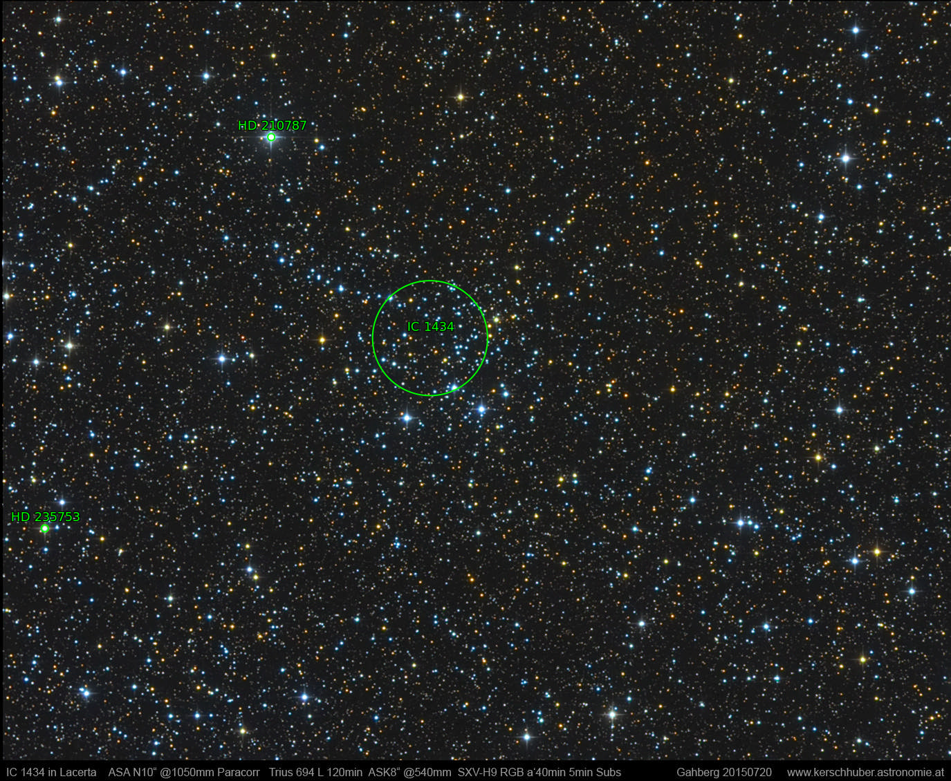 Sternkarten-Overlay (Astrometry.net)