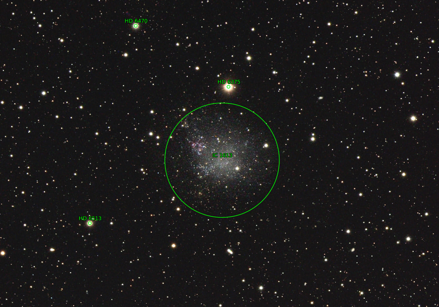 Sternkarten-Overlay (Astrometry.net)