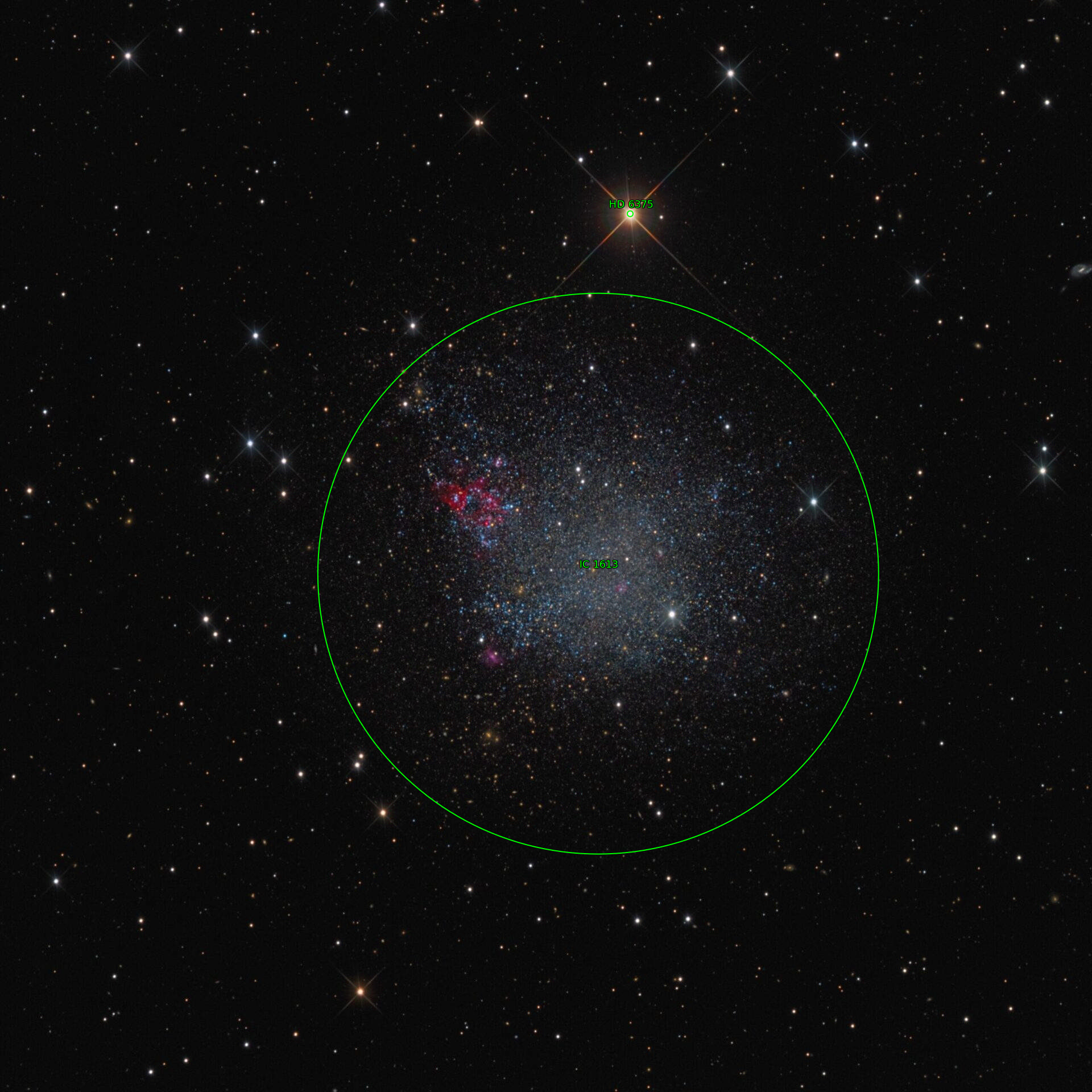 Sternkarten-Overlay (Astrometry.net)