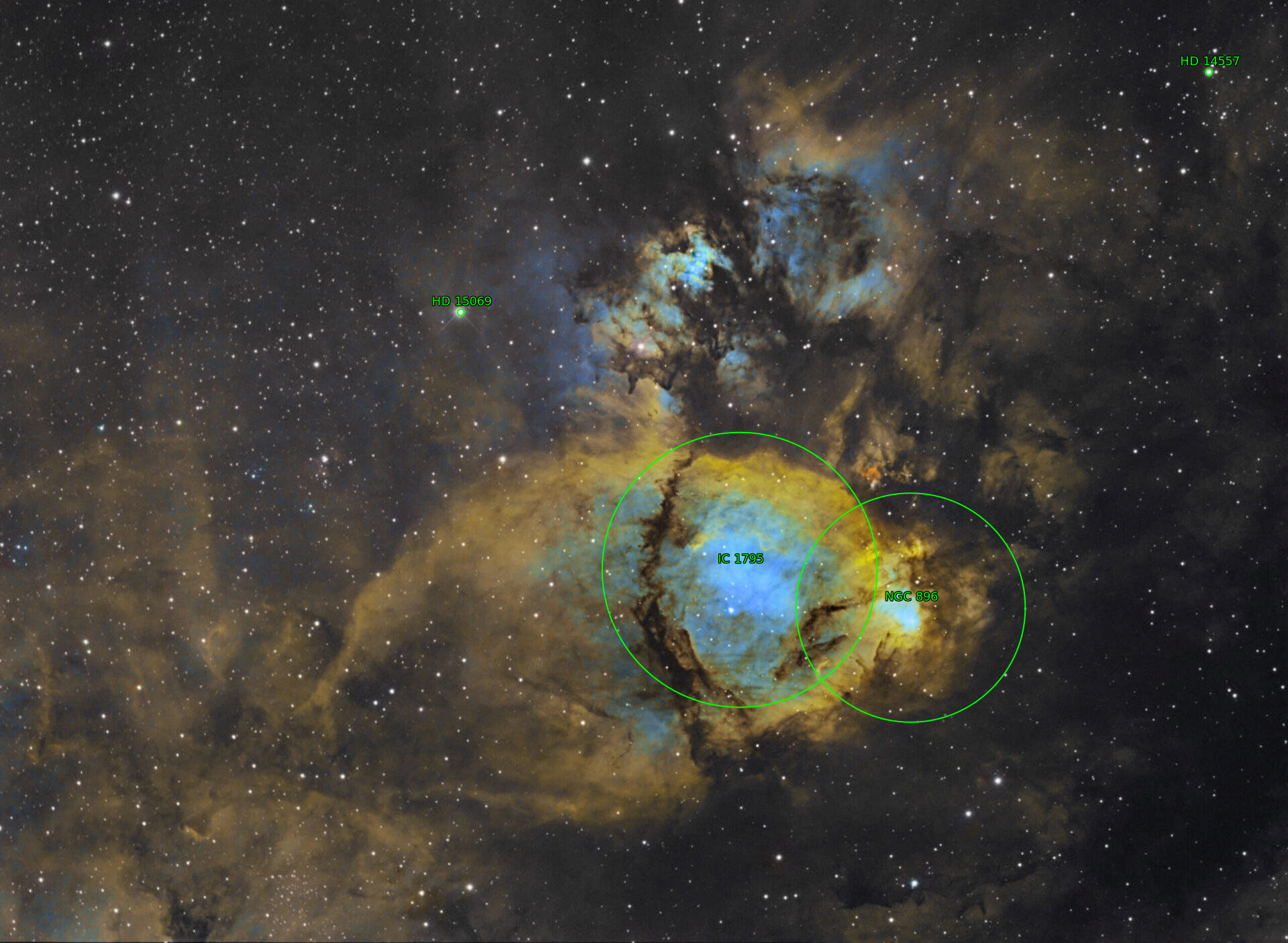 Sternkarten-Overlay (Astrometry.net)