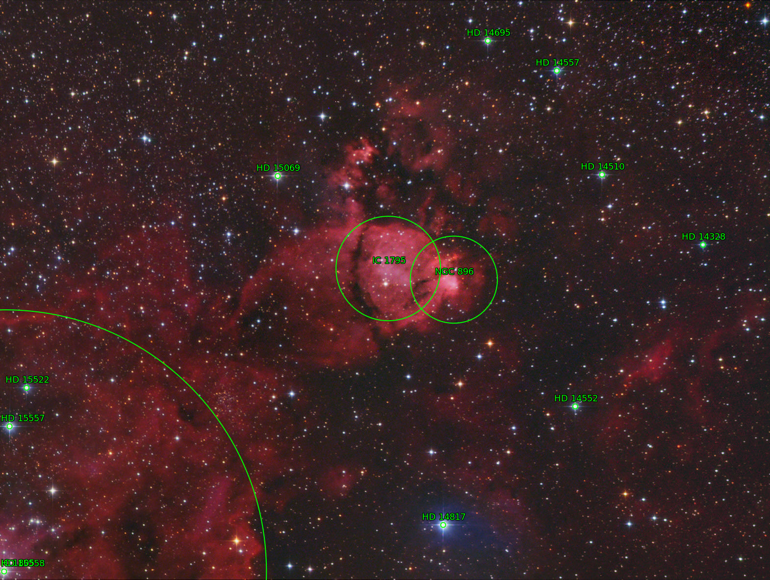 Sternkarten-Overlay (Astrometry.net)