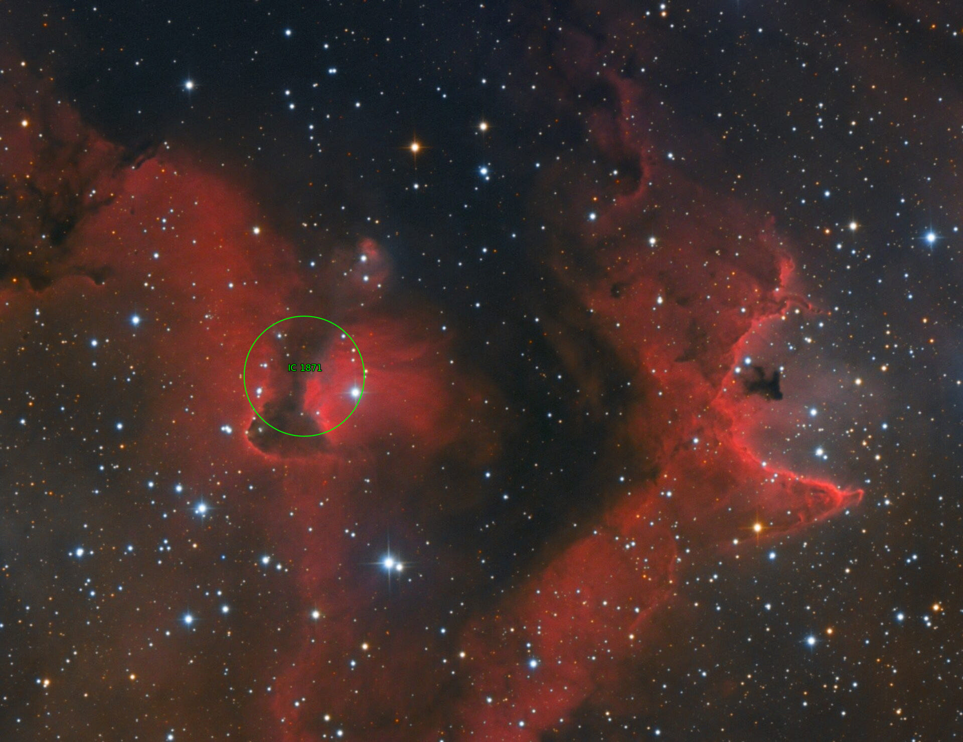 Sternkarten-Overlay (Astrometry.net)