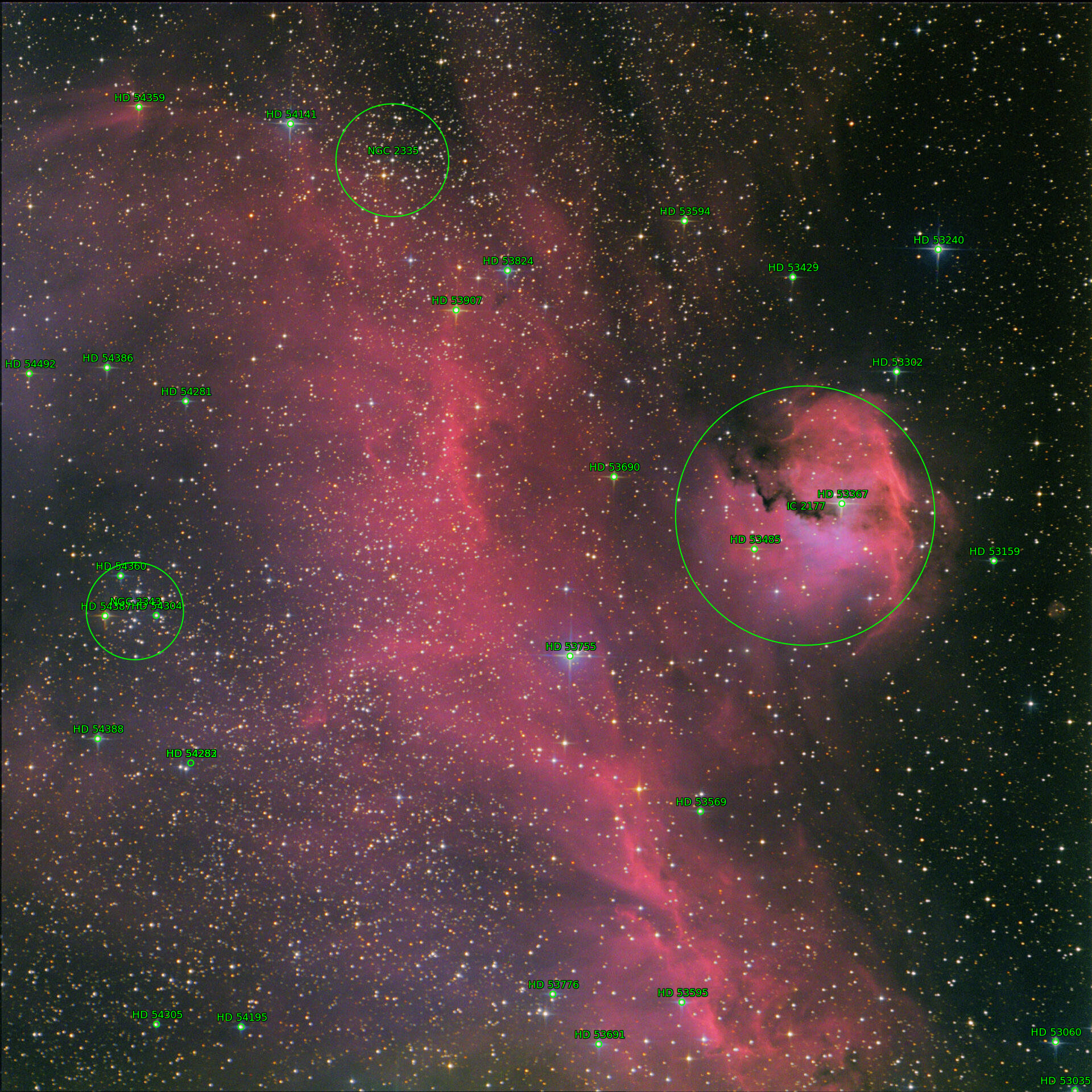Sternkarten-Overlay (Astrometry.net)