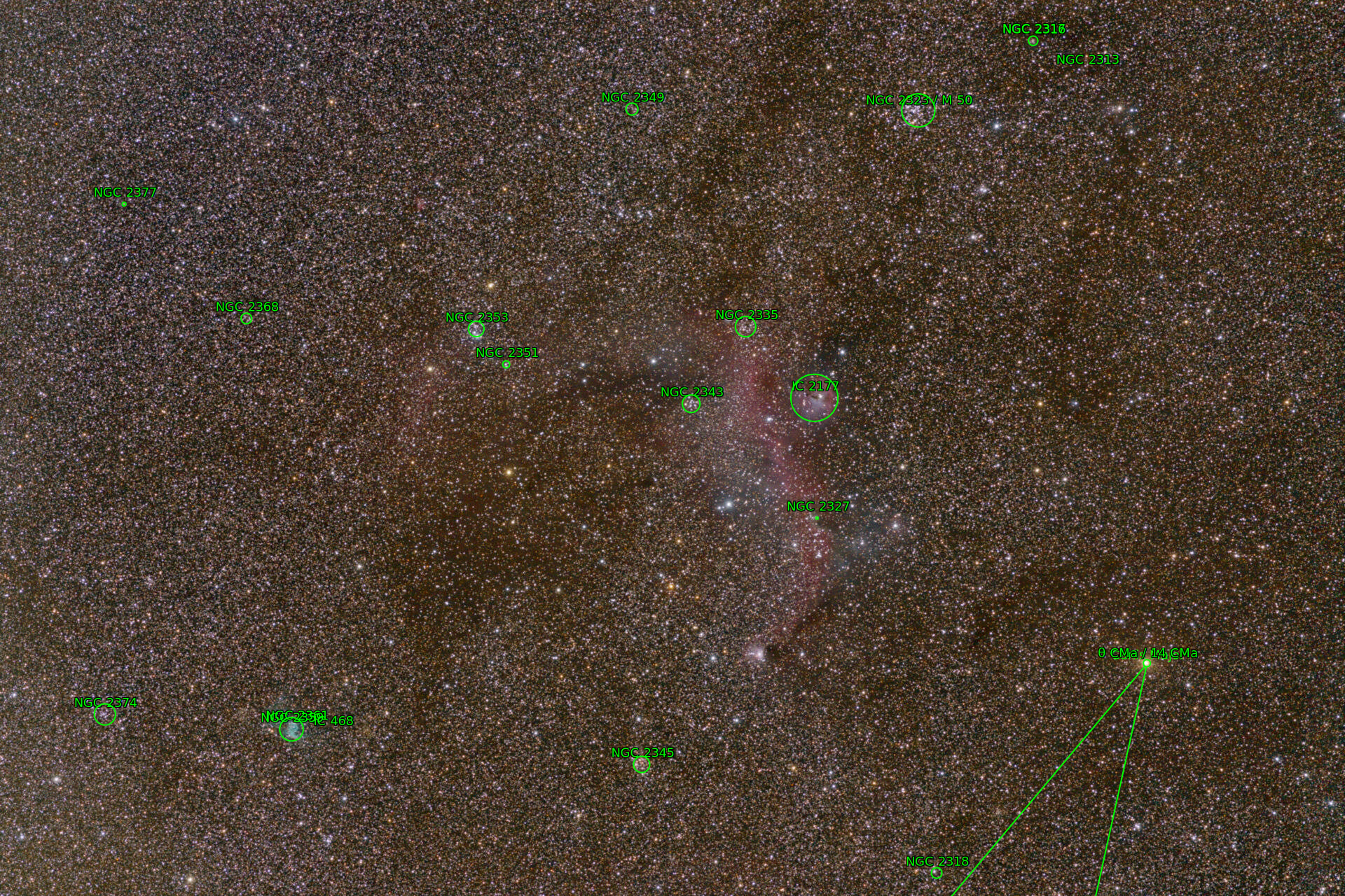 Sternkarten-Overlay (Astrometry.net)