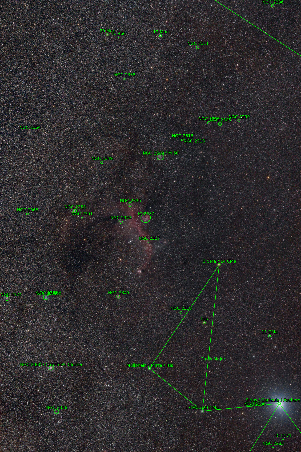 Sternkarten-Overlay (Astrometry.net)