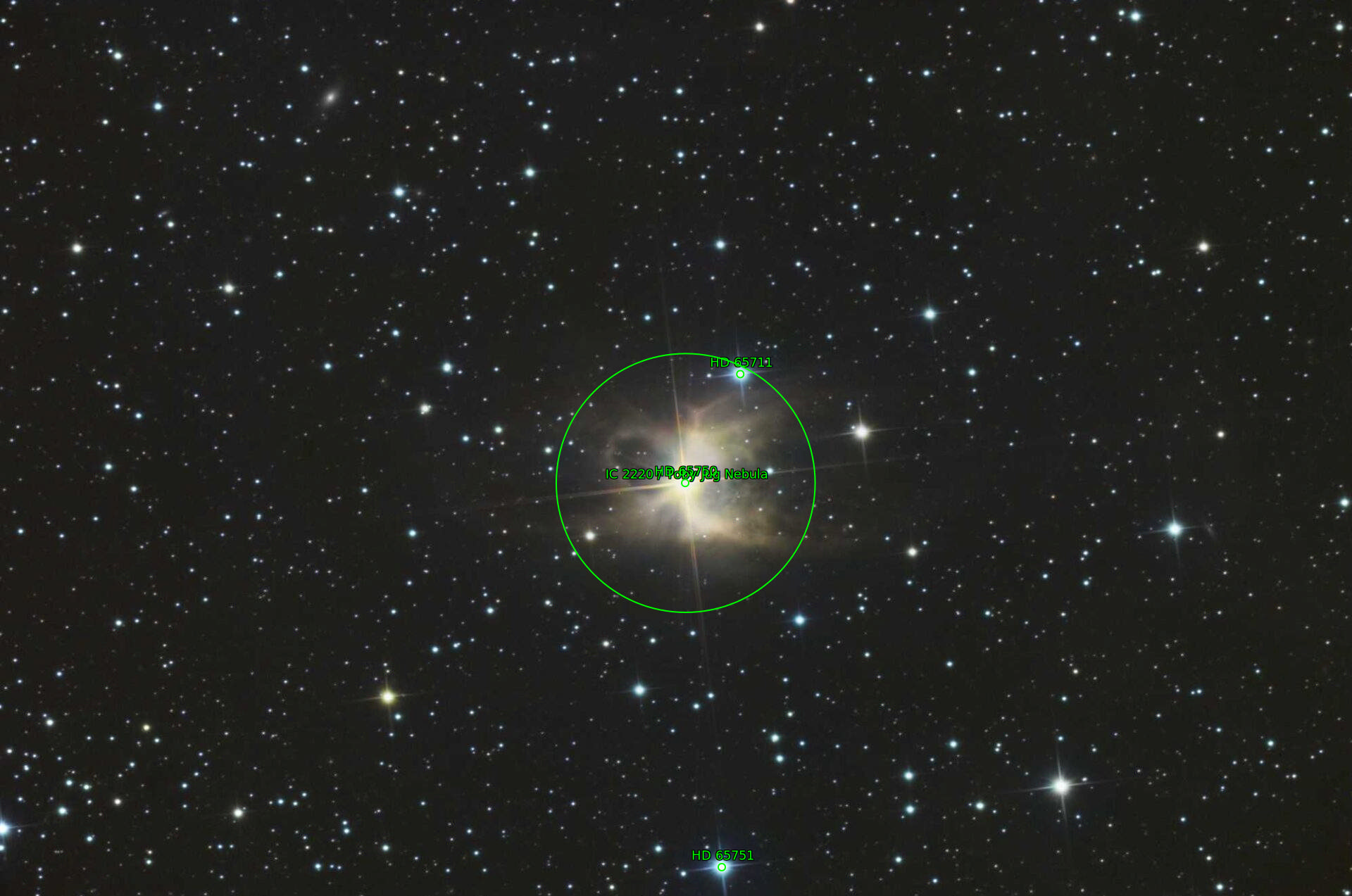 Sternkarten-Overlay (Astrometry.net)