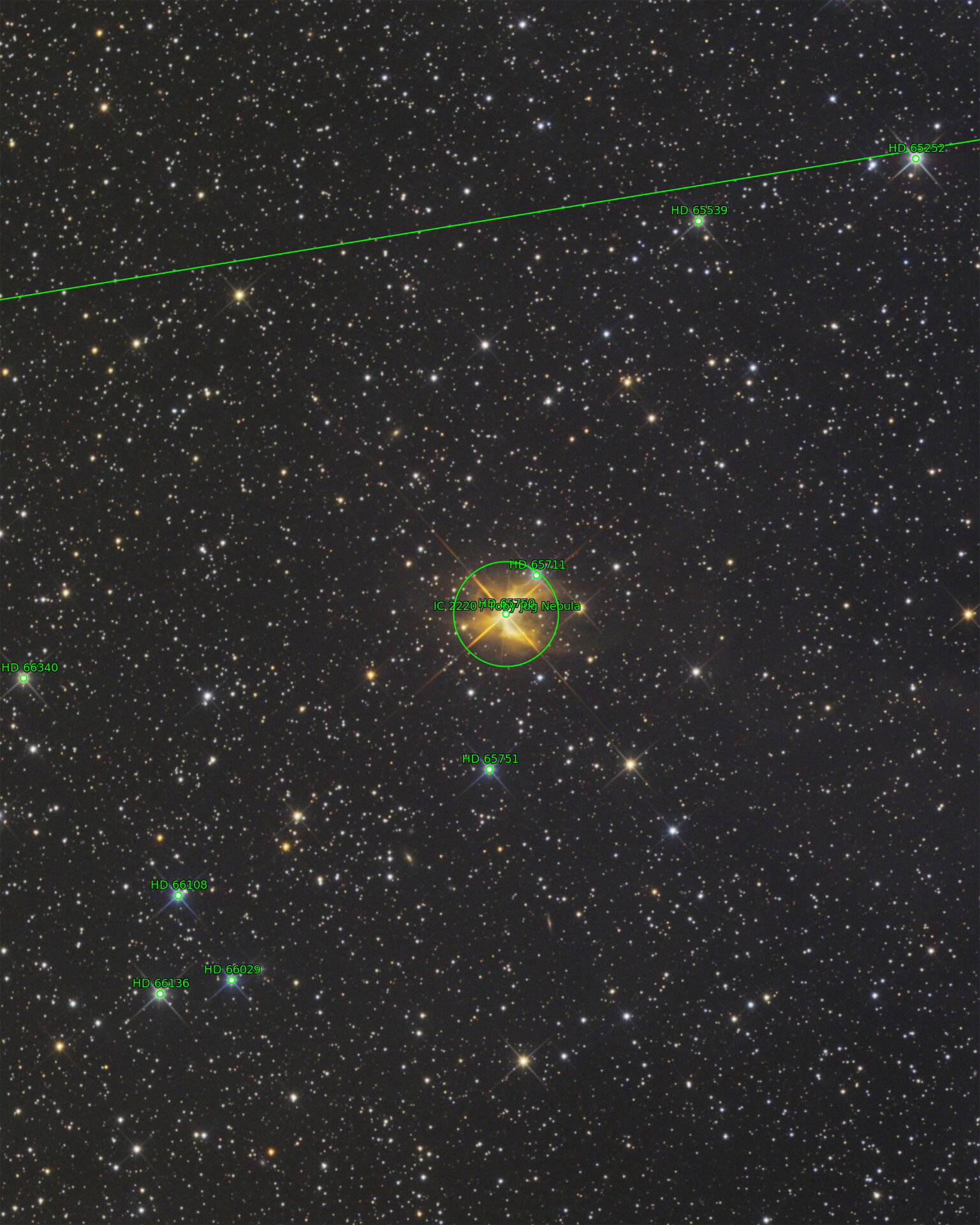 Sternkarten-Overlay (Astrometry.net)