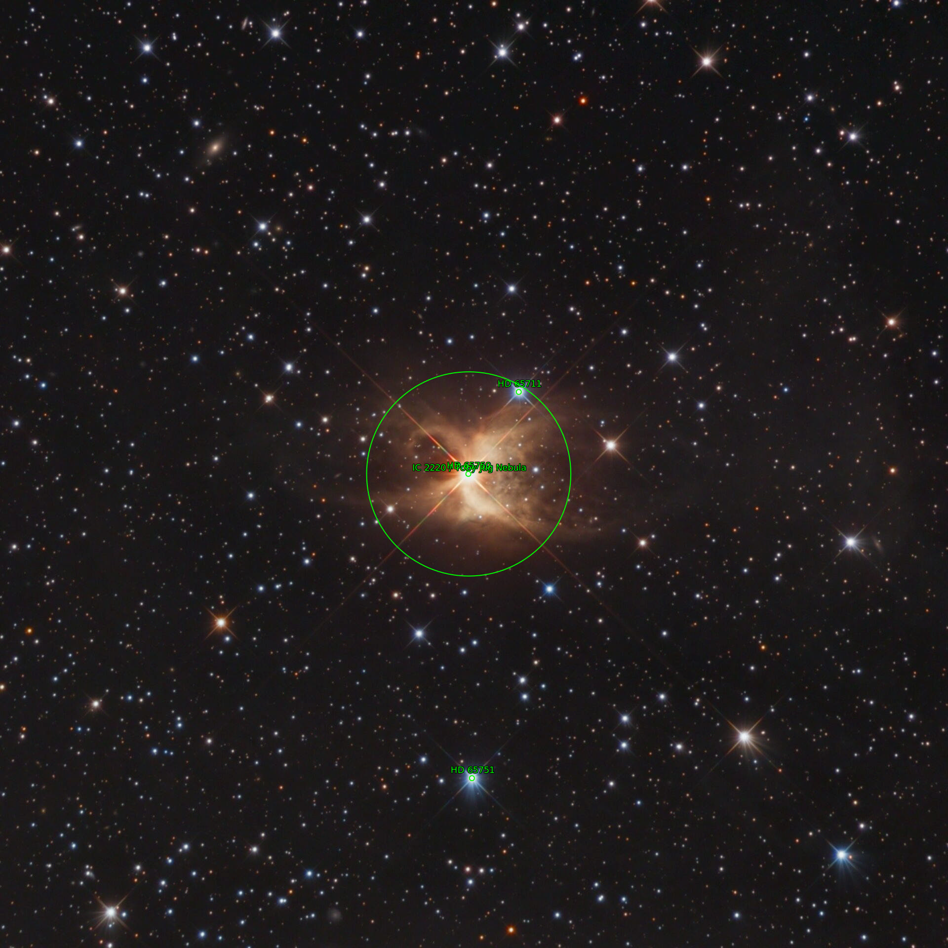 Sternkarten-Overlay (Astrometry.net)