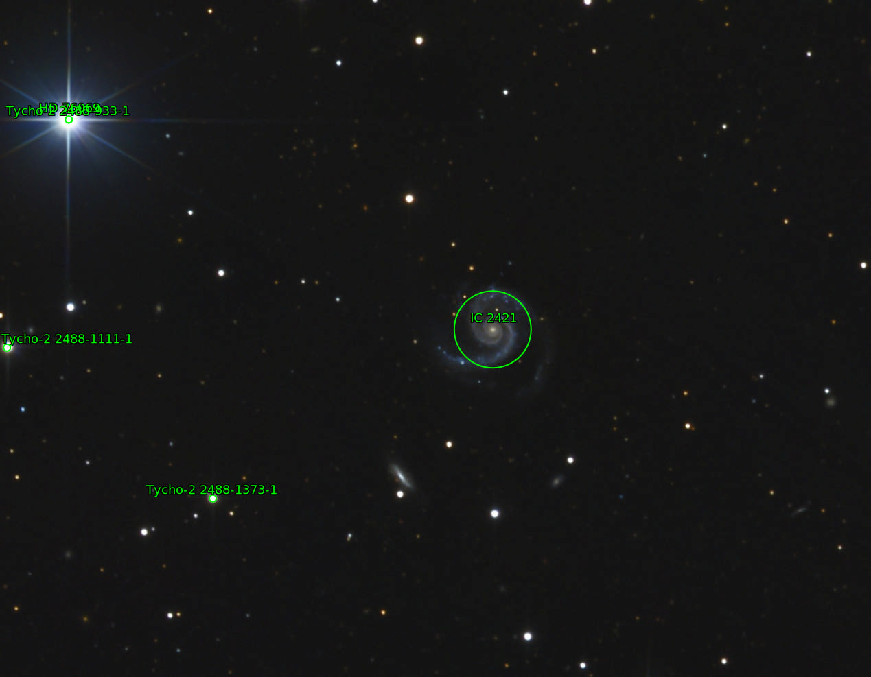 Sternkarten-Overlay (Astrometry.net)