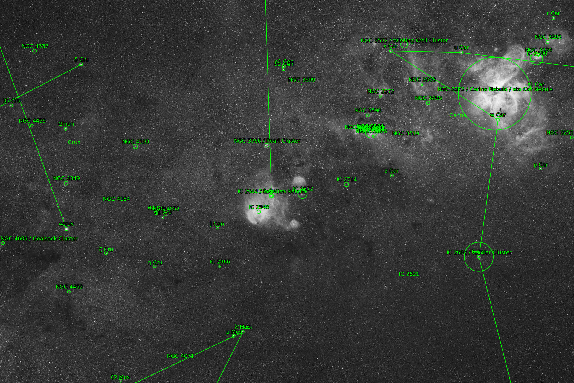 Sternkarten-Overlay (Astrometry.net)