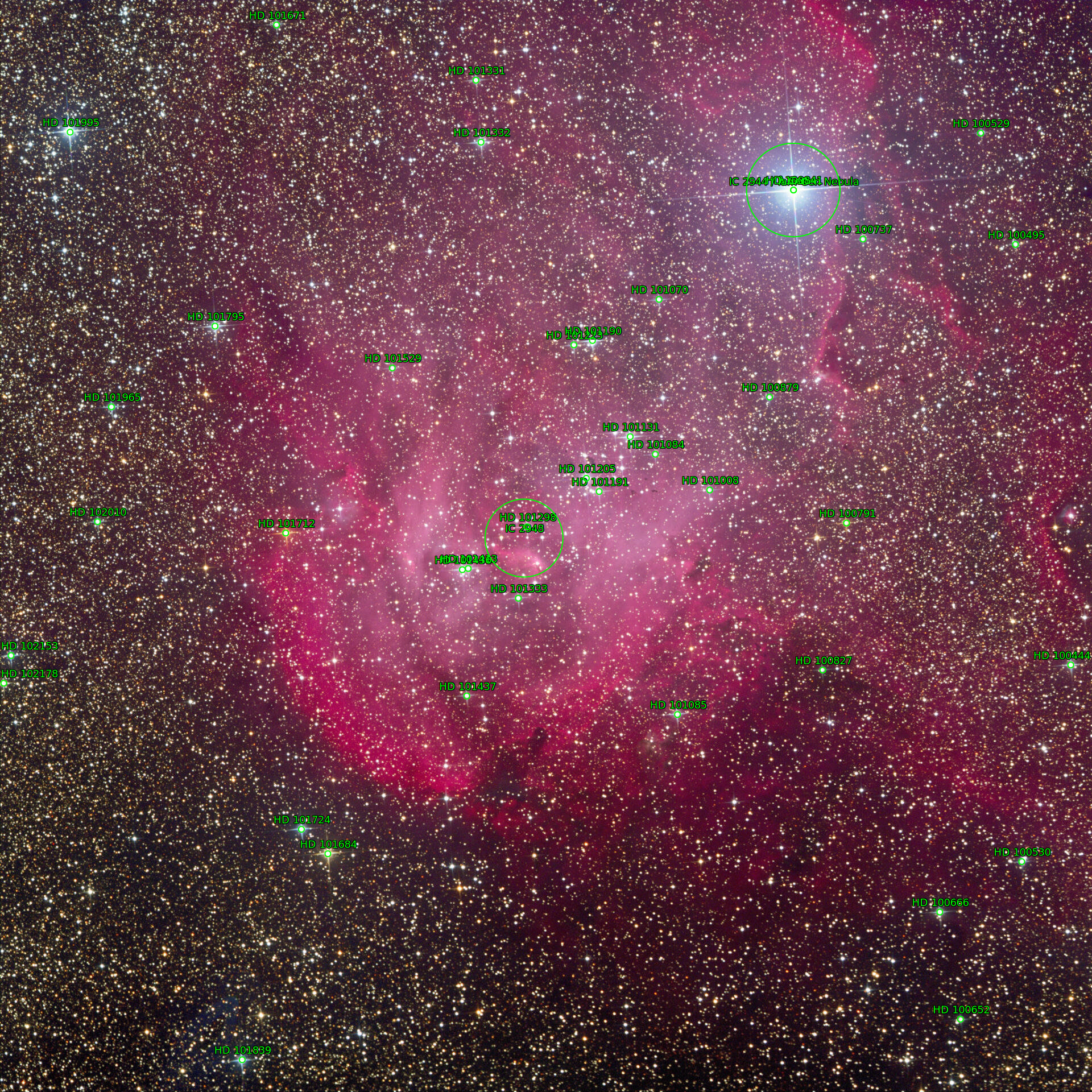Sternkarten-Overlay (Astrometry.net)