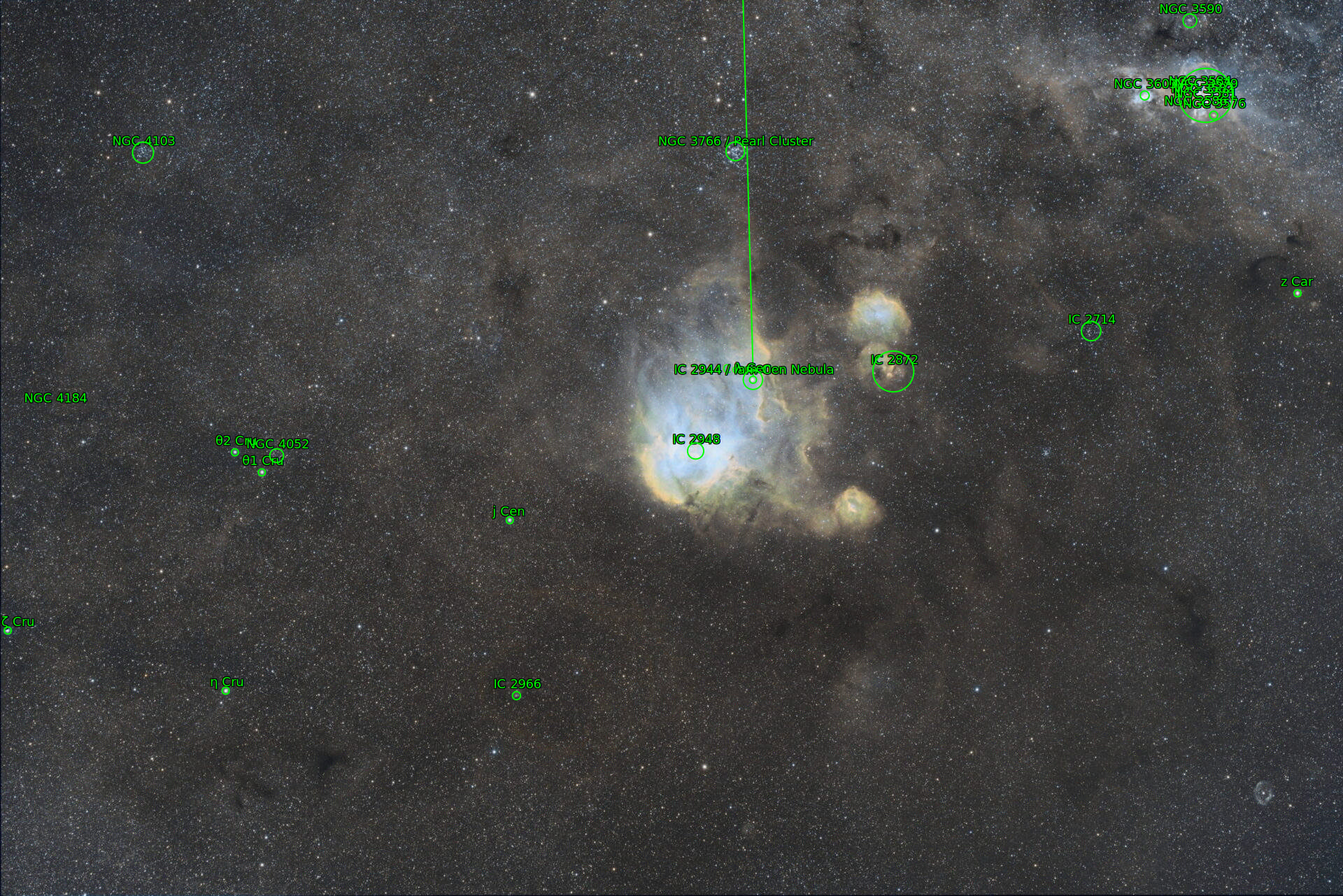 Sternkarten-Overlay (Astrometry.net)