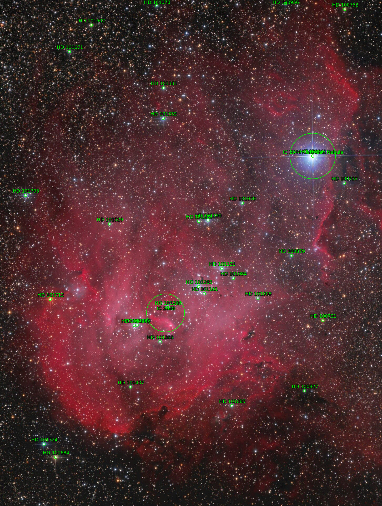 Sternkarten-Overlay (Astrometry.net)