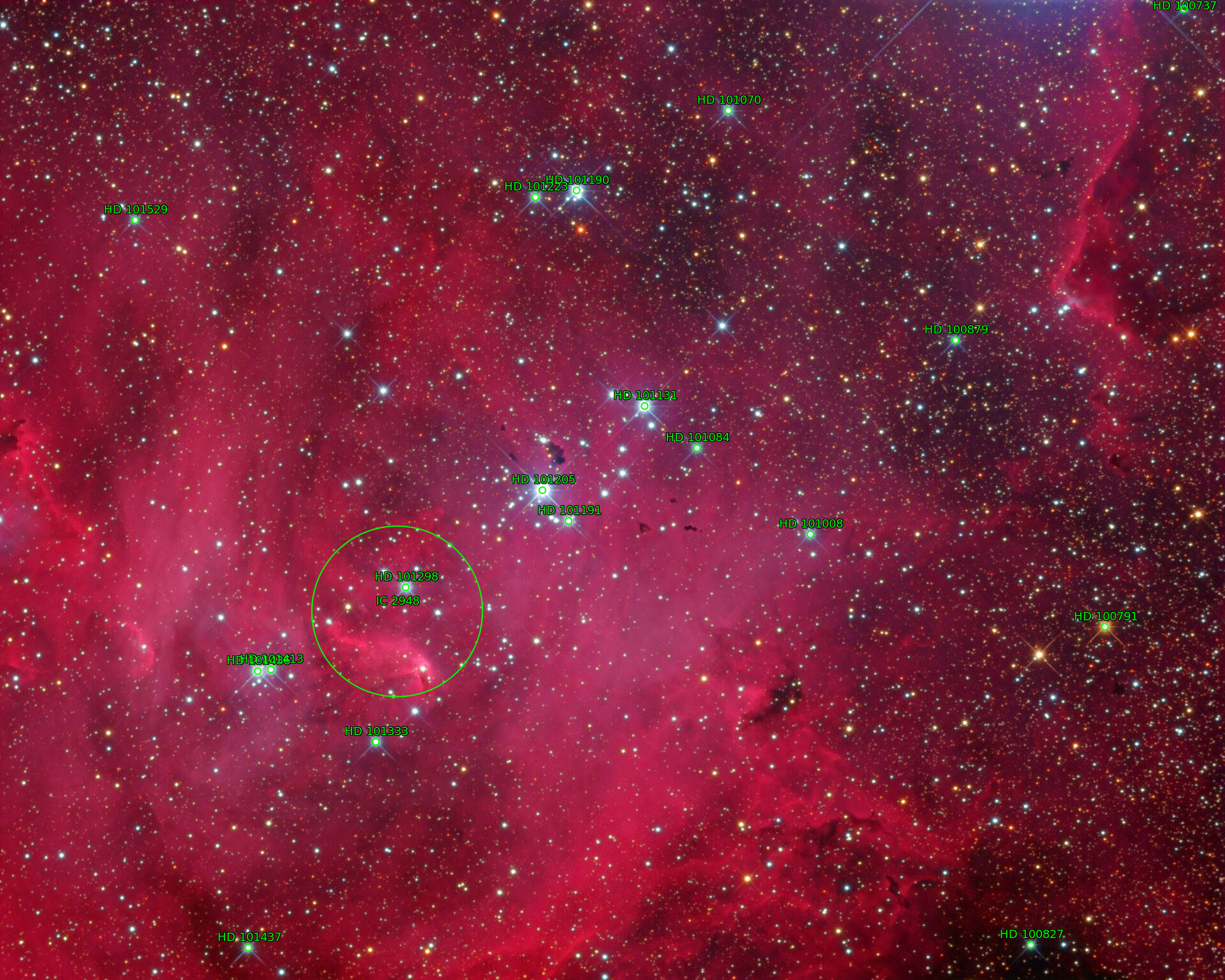 Sternkarten-Overlay (Astrometry.net)
