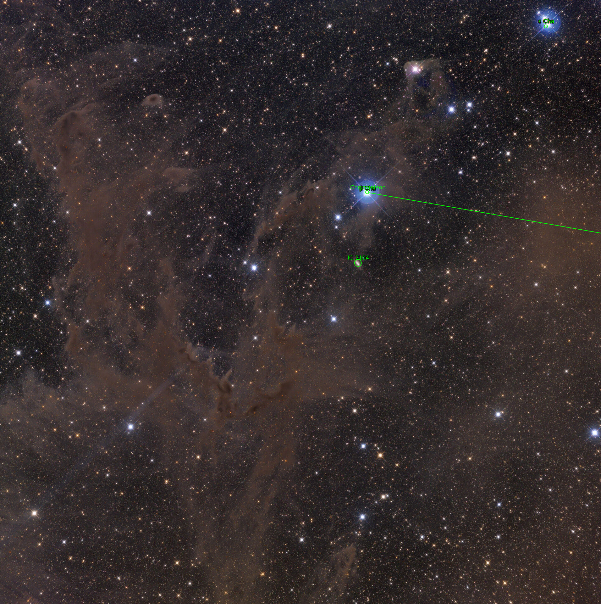Sternkarten-Overlay (Astrometry.net)