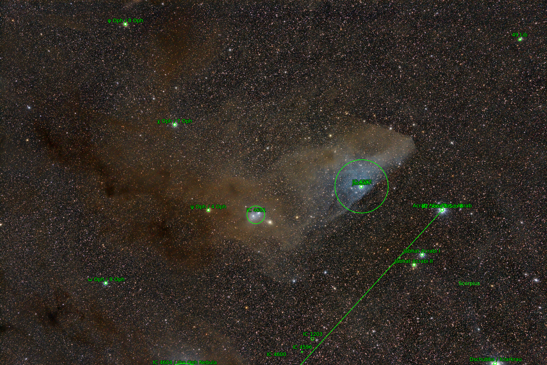 Sternkarten-Overlay (Astrometry.net)