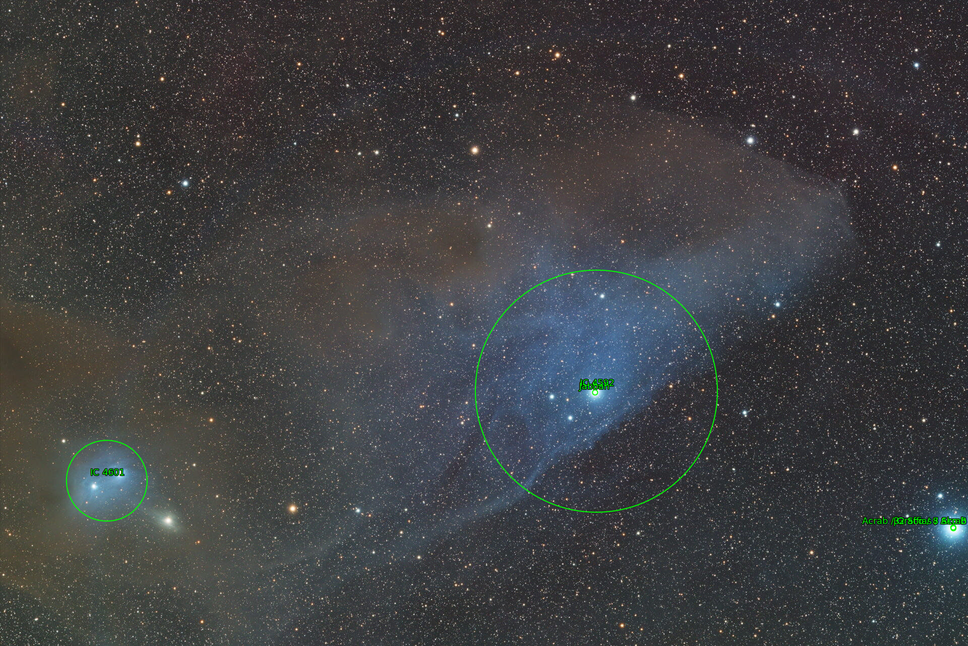 Sternkarten-Overlay (Astrometry.net)