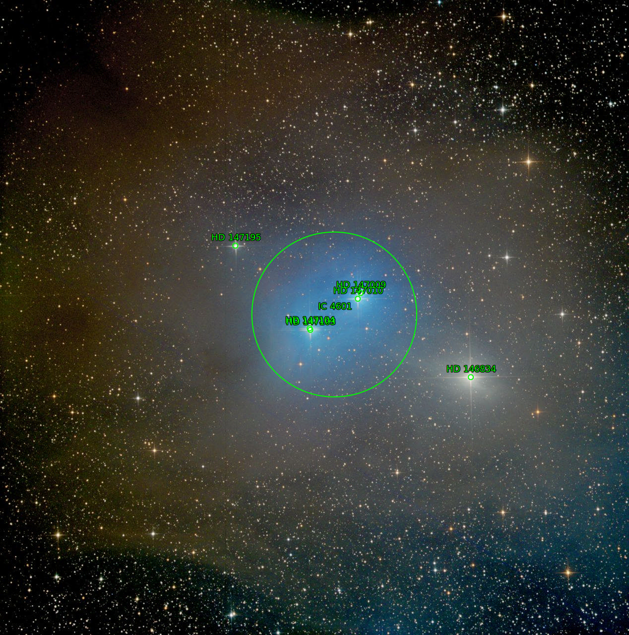 Sternkarten-Overlay (Astrometry.net)